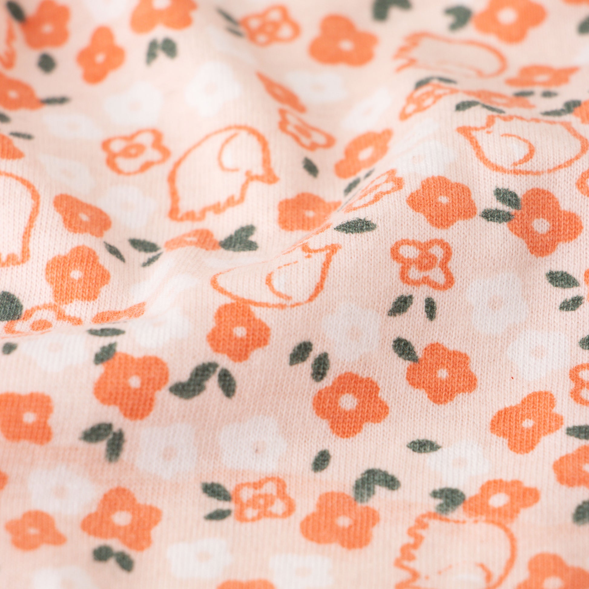 Girls' Floral Print Button-Up Nightwear – Long Sleeve & Pants