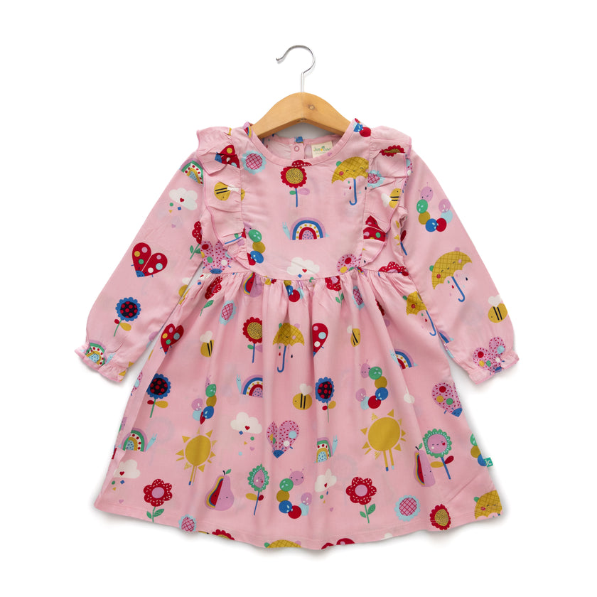 Baby Girls Printed Cotton Dress