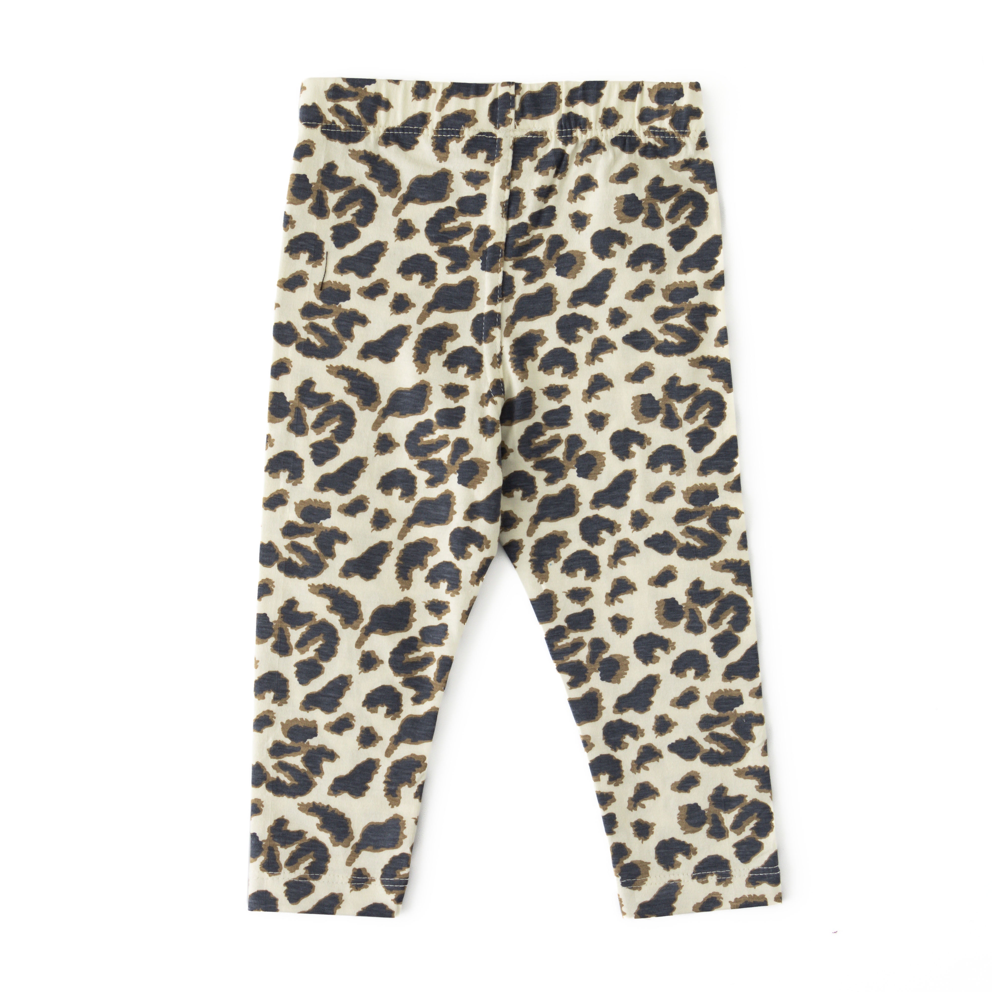 Girls' 3-Pack Printed & Solid Leggings – Leopard, Hearts & Glitter Designs