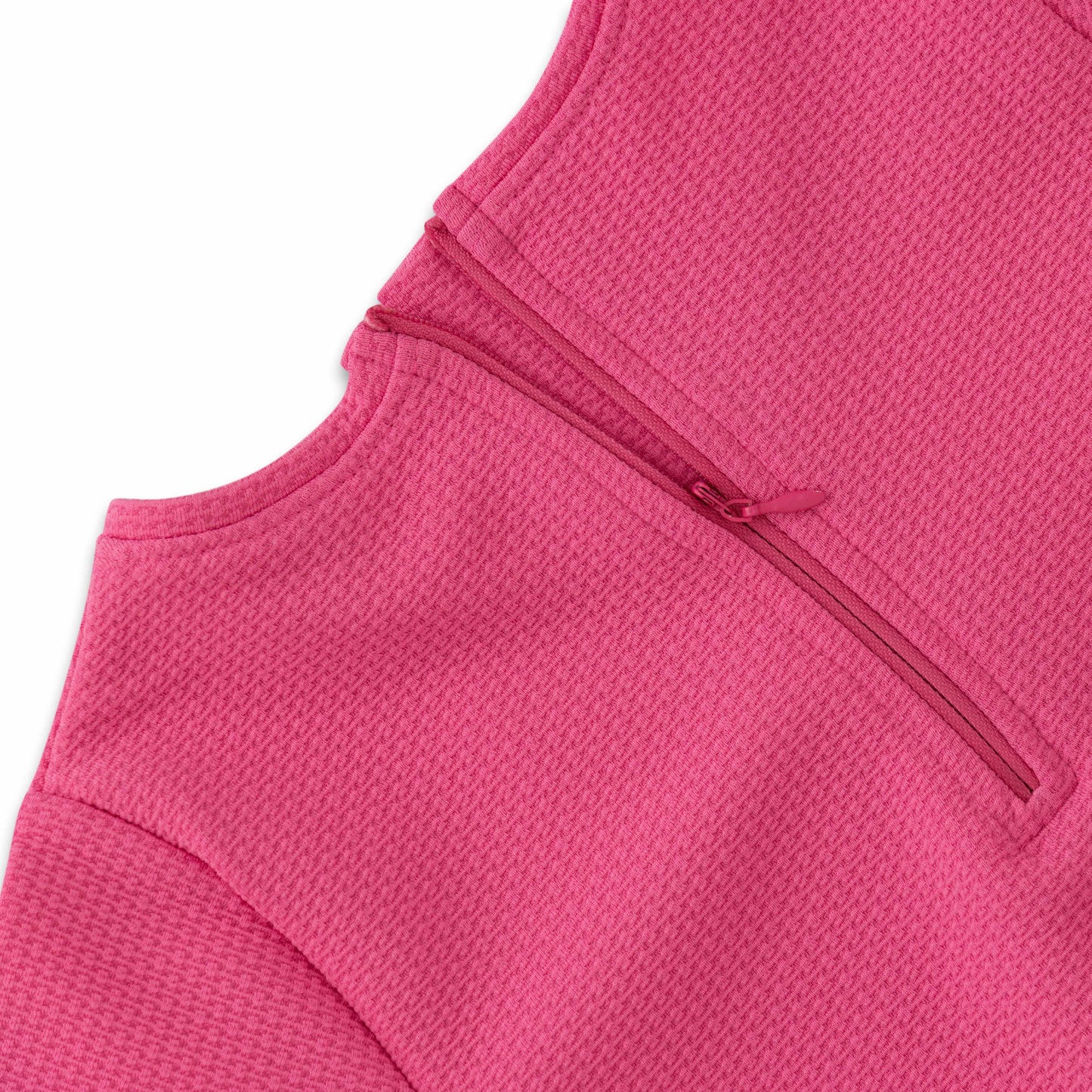 "Girls' Cap Sleeve Textured Dress – Solid Pink with Waist Tie"