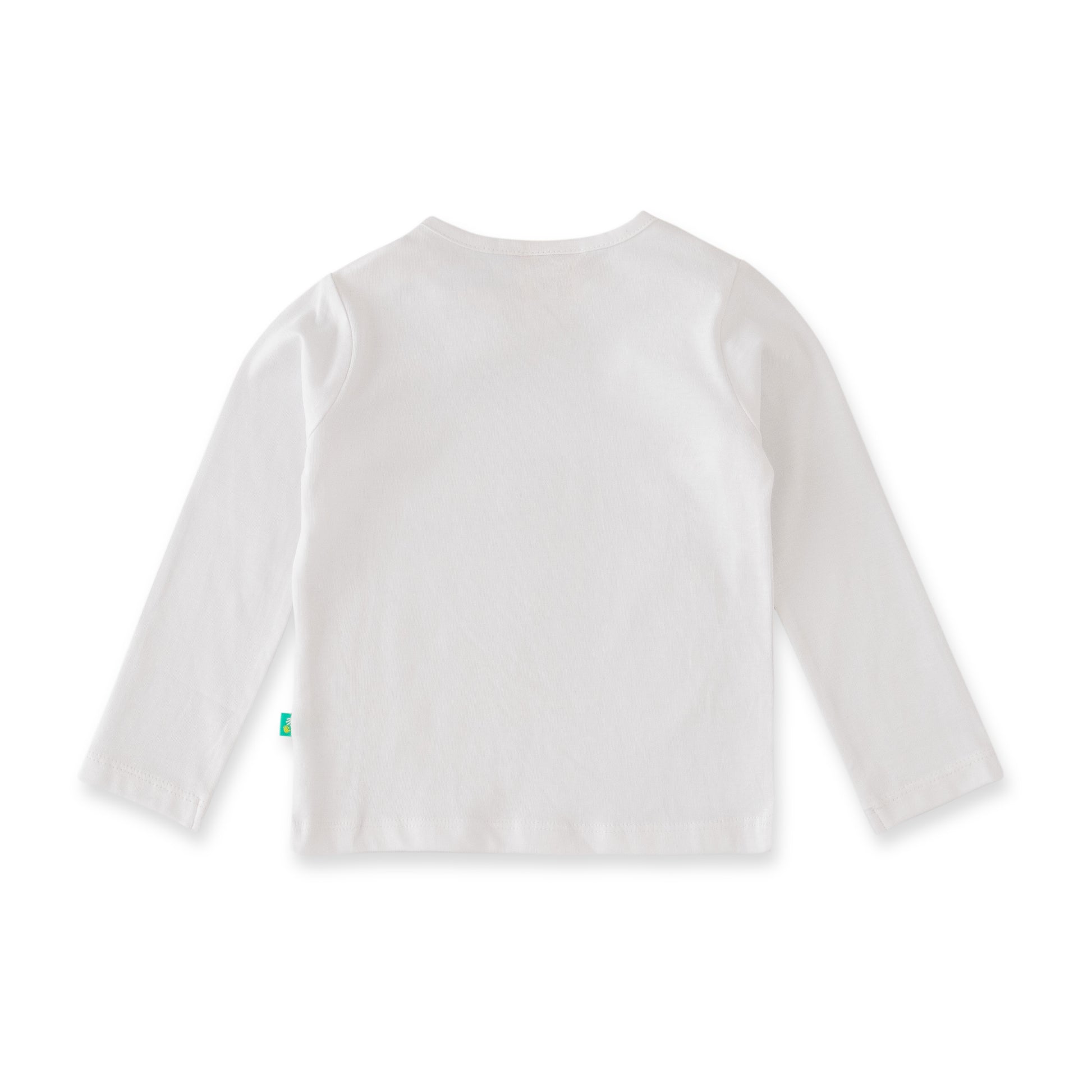 Girls' Pink Ruffle Strap Dungaree with White Long Sleeve Top – 2-Piece Set