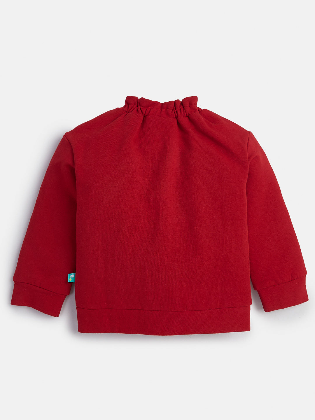 Baby Girls' High-Neck Zip-Up Sweatshirt with Pockets