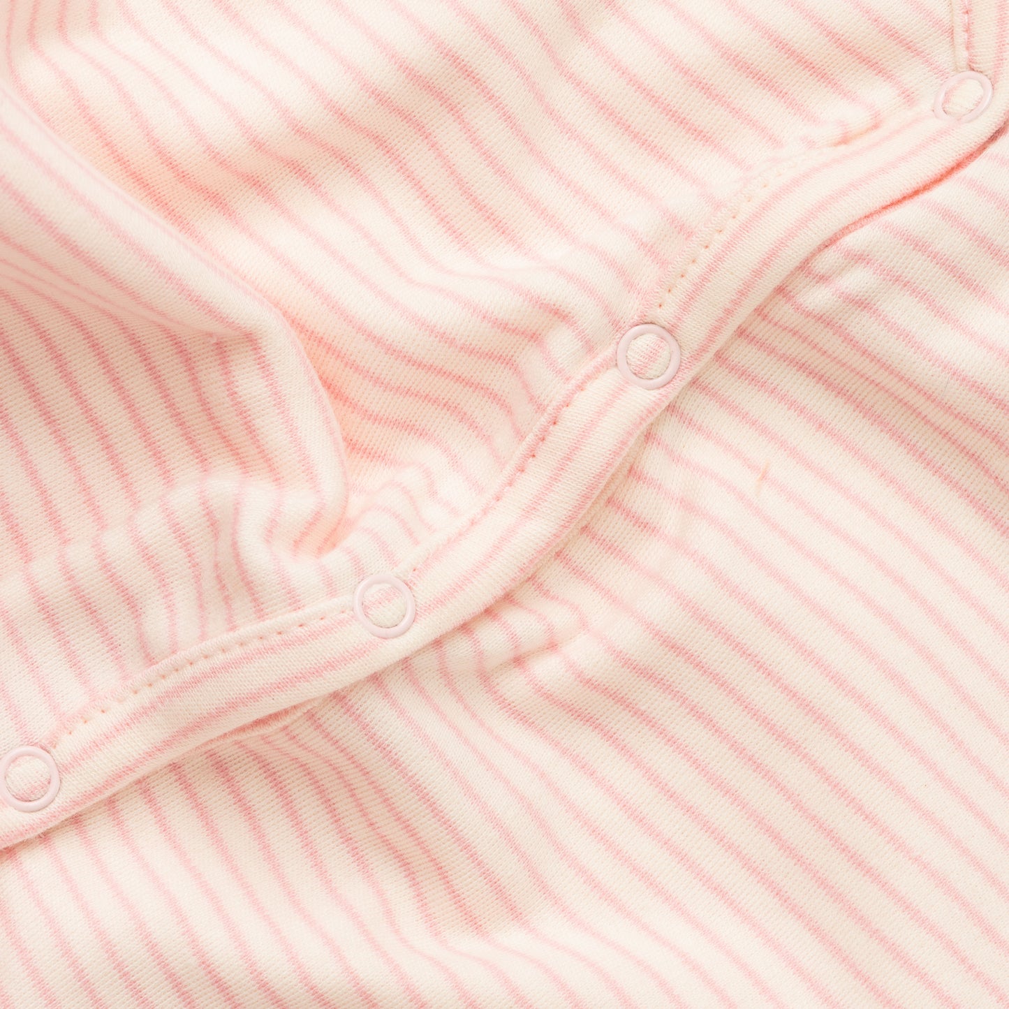 "Baby Sleeveless Cotton Vest & Shorts Set – Pastel Pink Striped"
