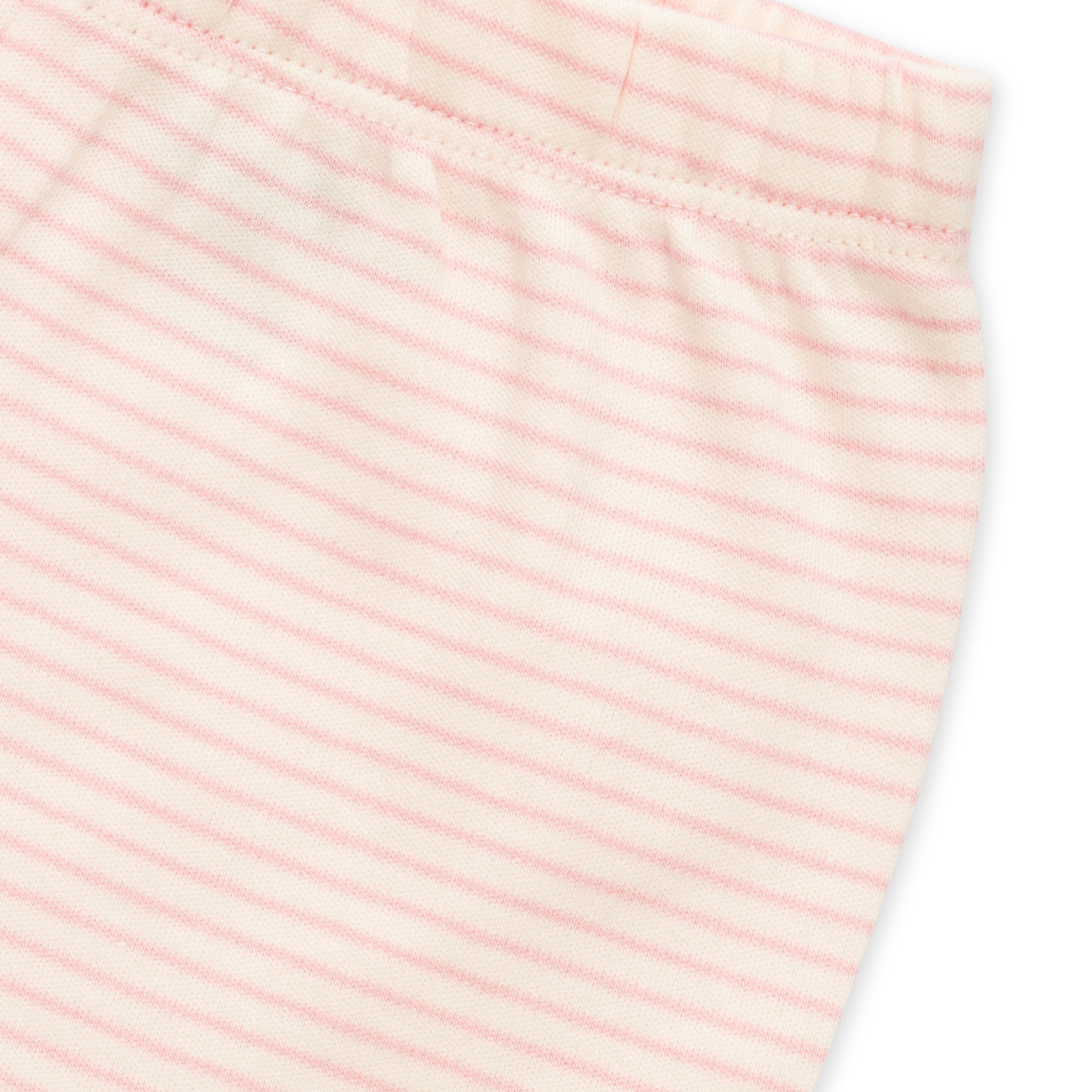 "Baby Sleeveless Cotton Vest & Shorts Set – Pastel Pink Striped"