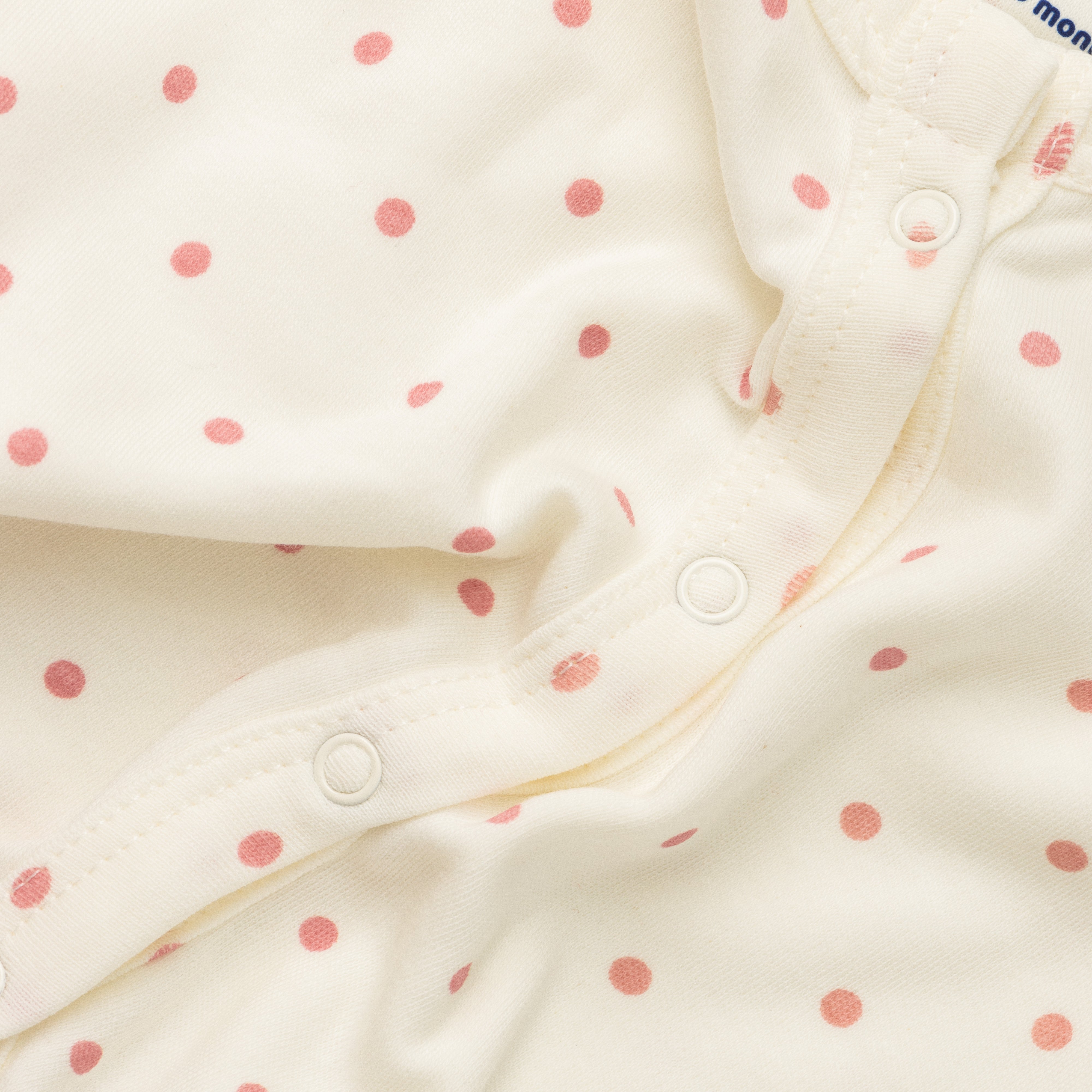 Baby Cotton Short Sleeve Top & Shorts Set – Pink Polka Dot Print"