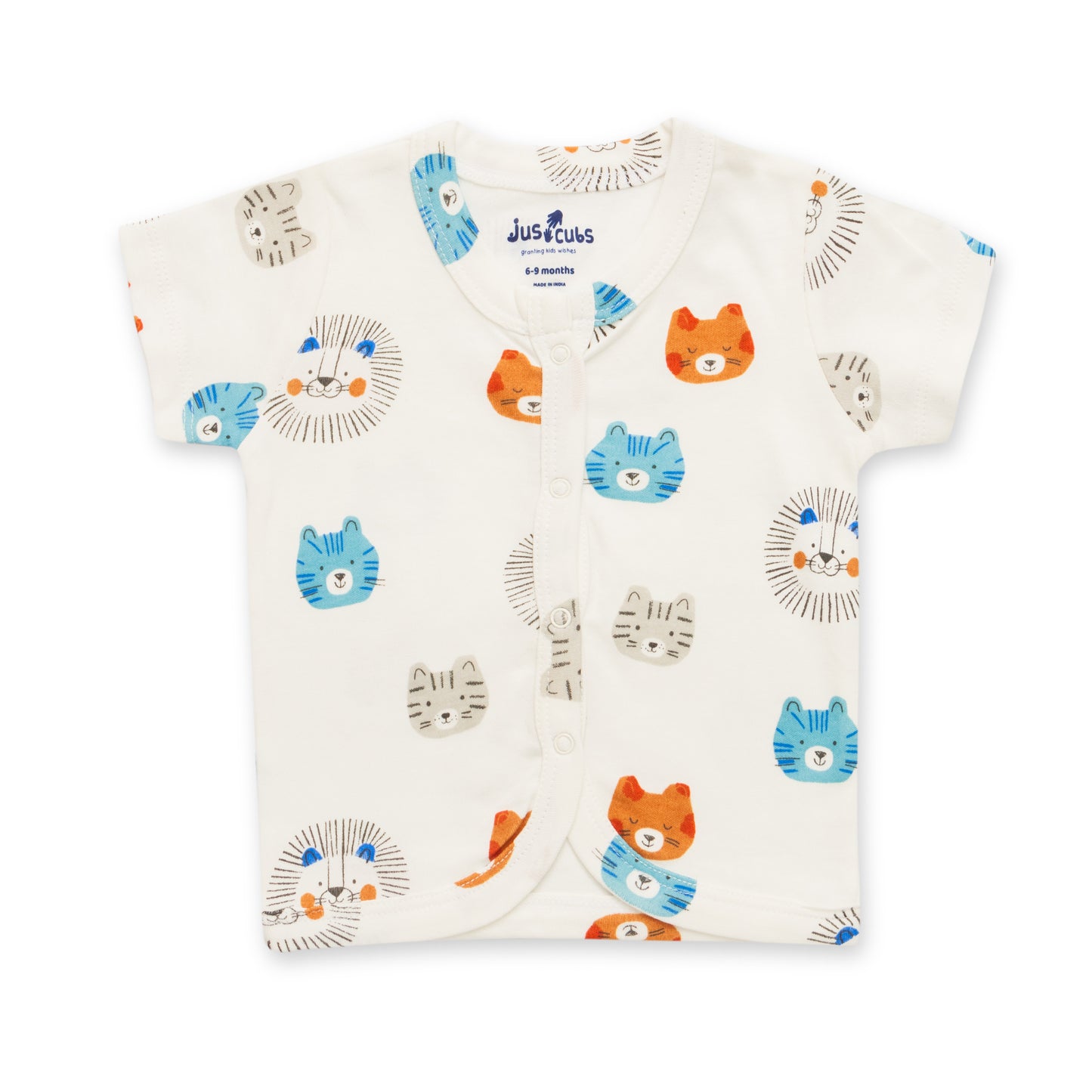 Baby Cotton Short Sleeve Top & Shorts Set – Adorable Animal Print