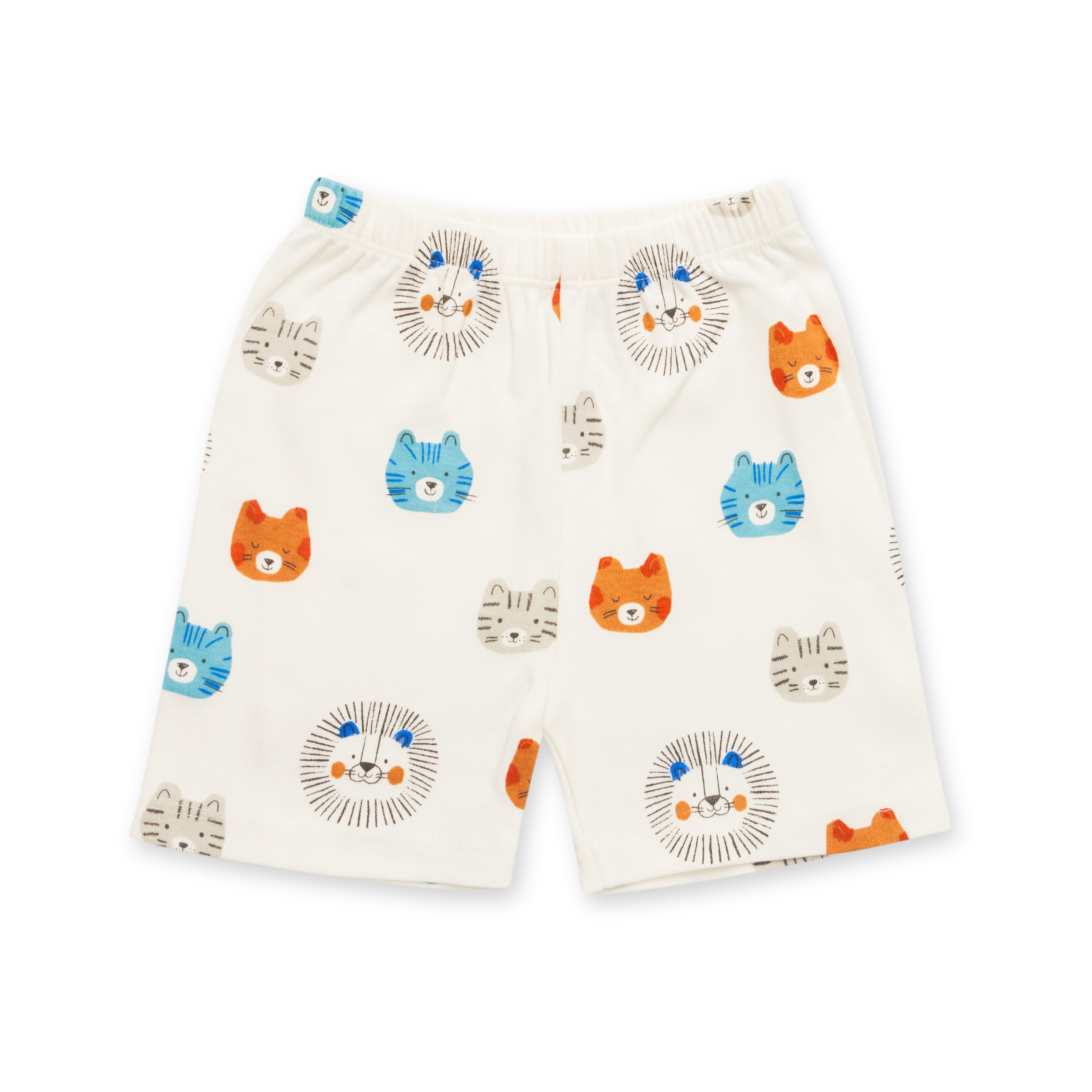 Baby Cotton Short Sleeve Top & Shorts Set – Adorable Animal Print