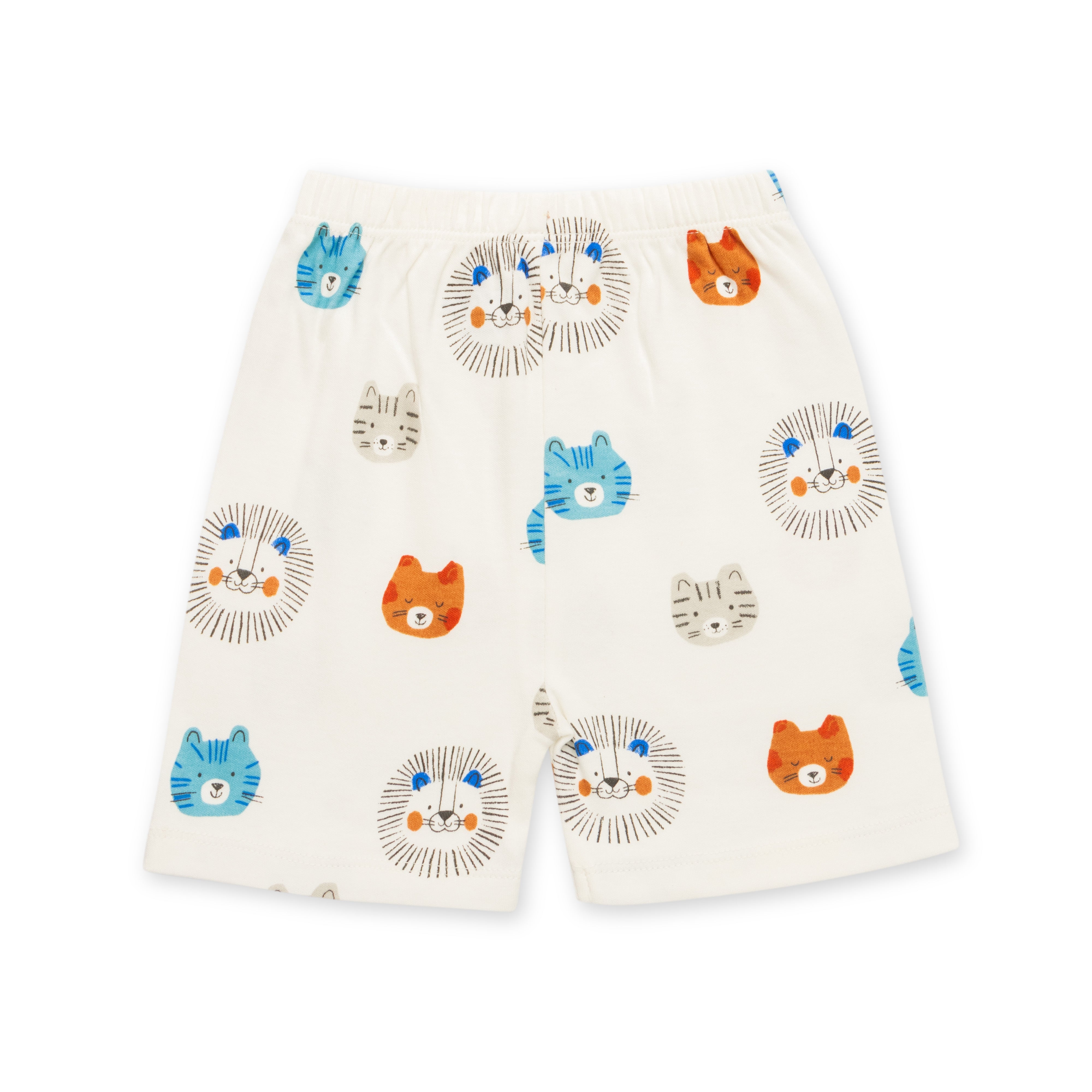 Baby Cotton Short Sleeve Top & Shorts Set – Adorable Animal Print