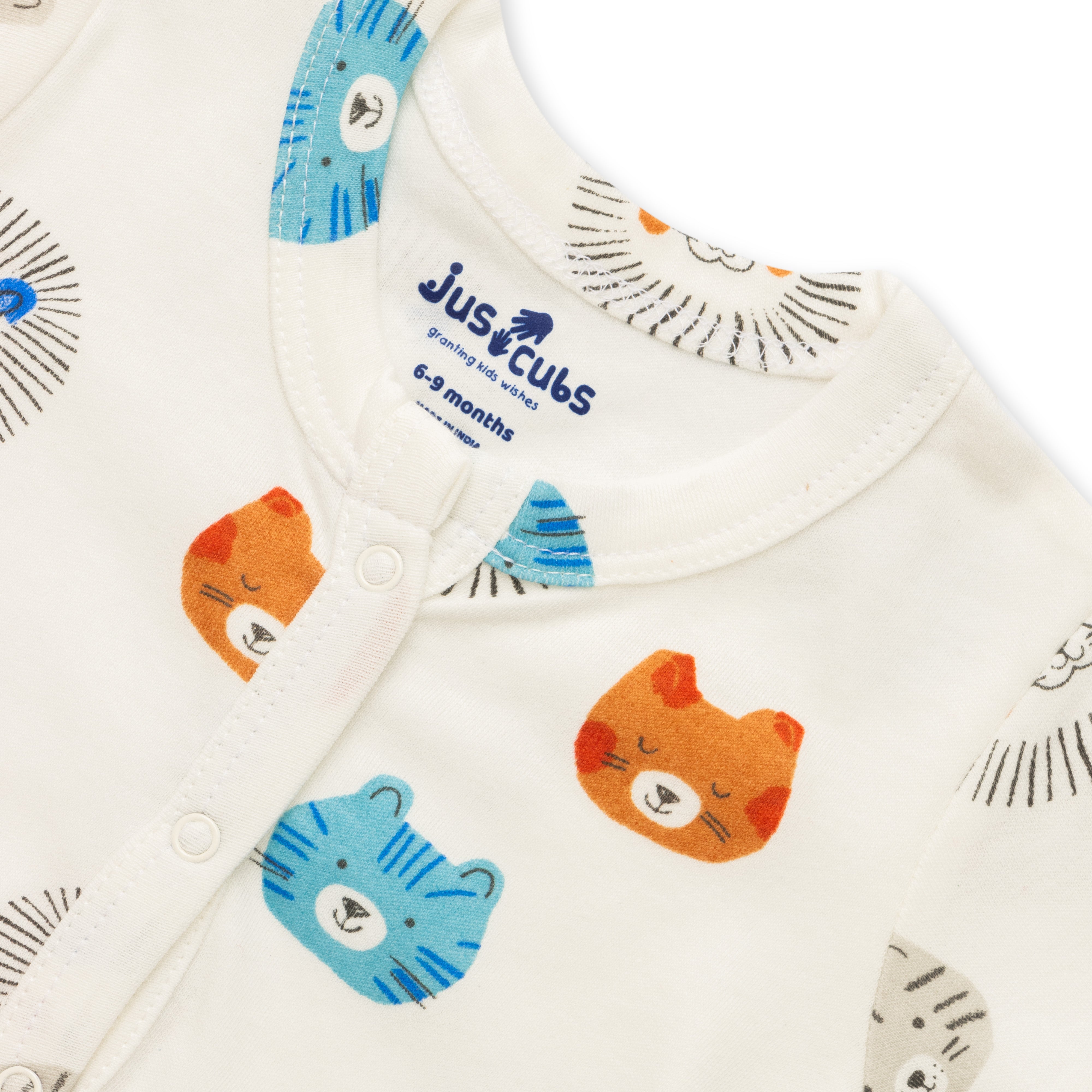 Baby Cotton Short Sleeve Top & Shorts Set – Adorable Animal Print