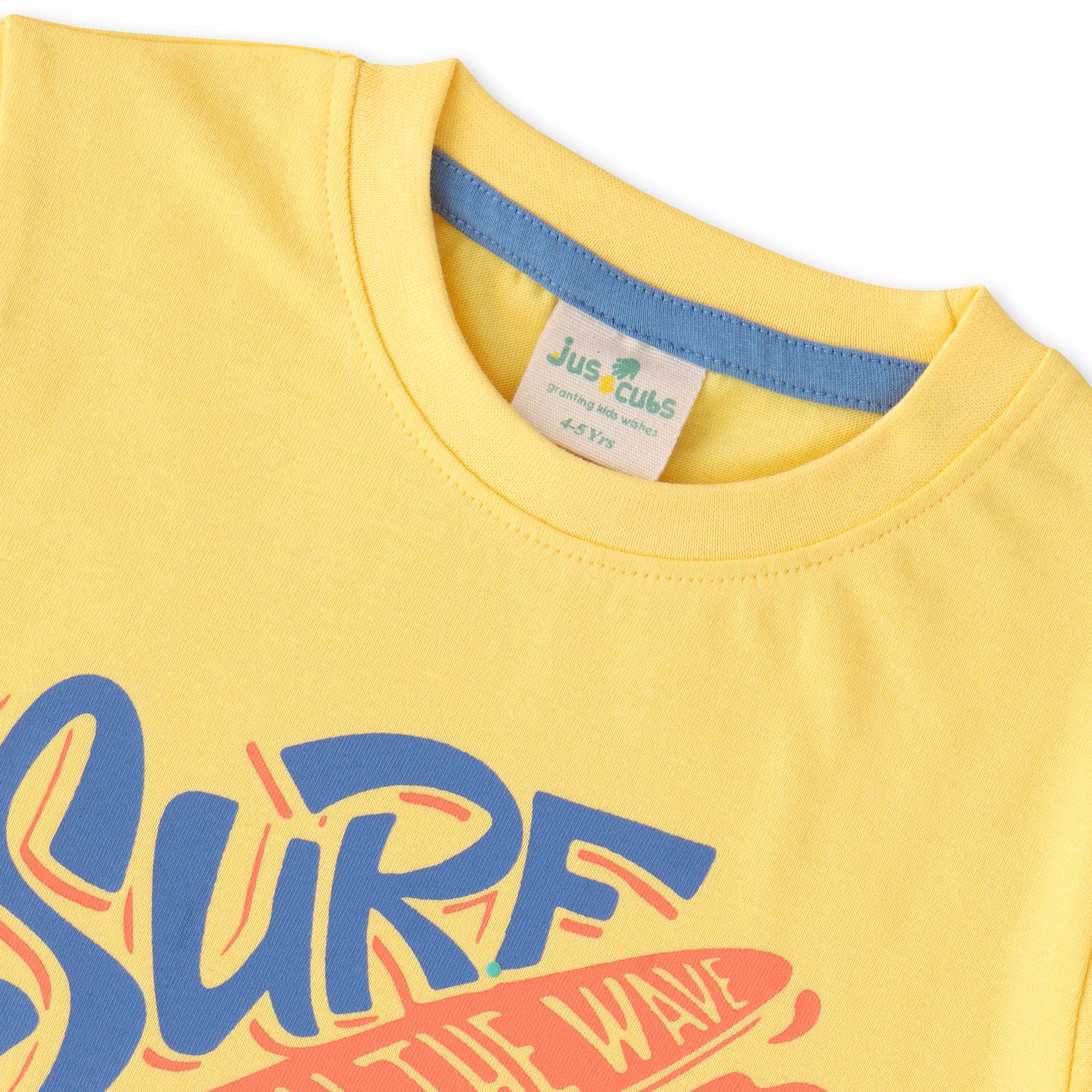 Boys' Surf Rider Graphic T-Shirt - Catch the Wave California Print - Yellow