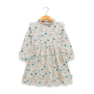 Baby Girls All Over Printed Knee Length Fit & Flare Dress