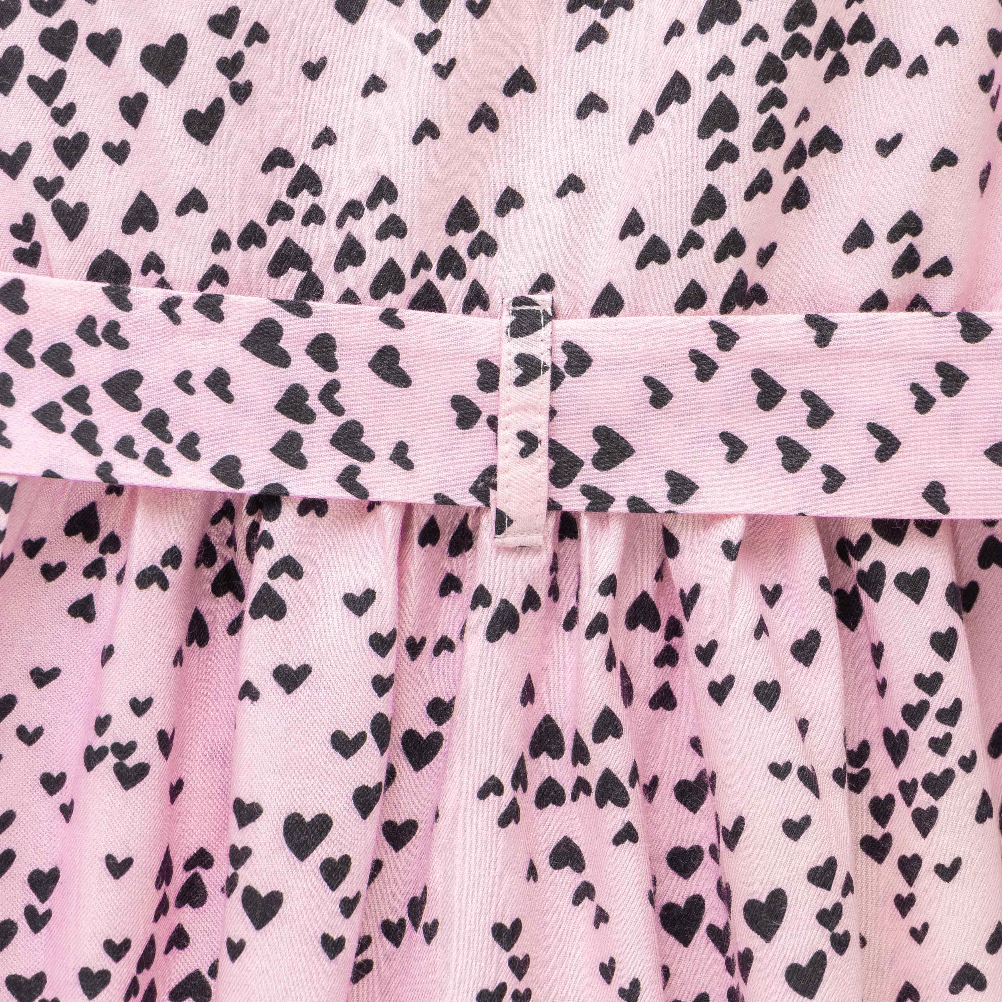 Young Girls All Over Printed Dress - Juscubs