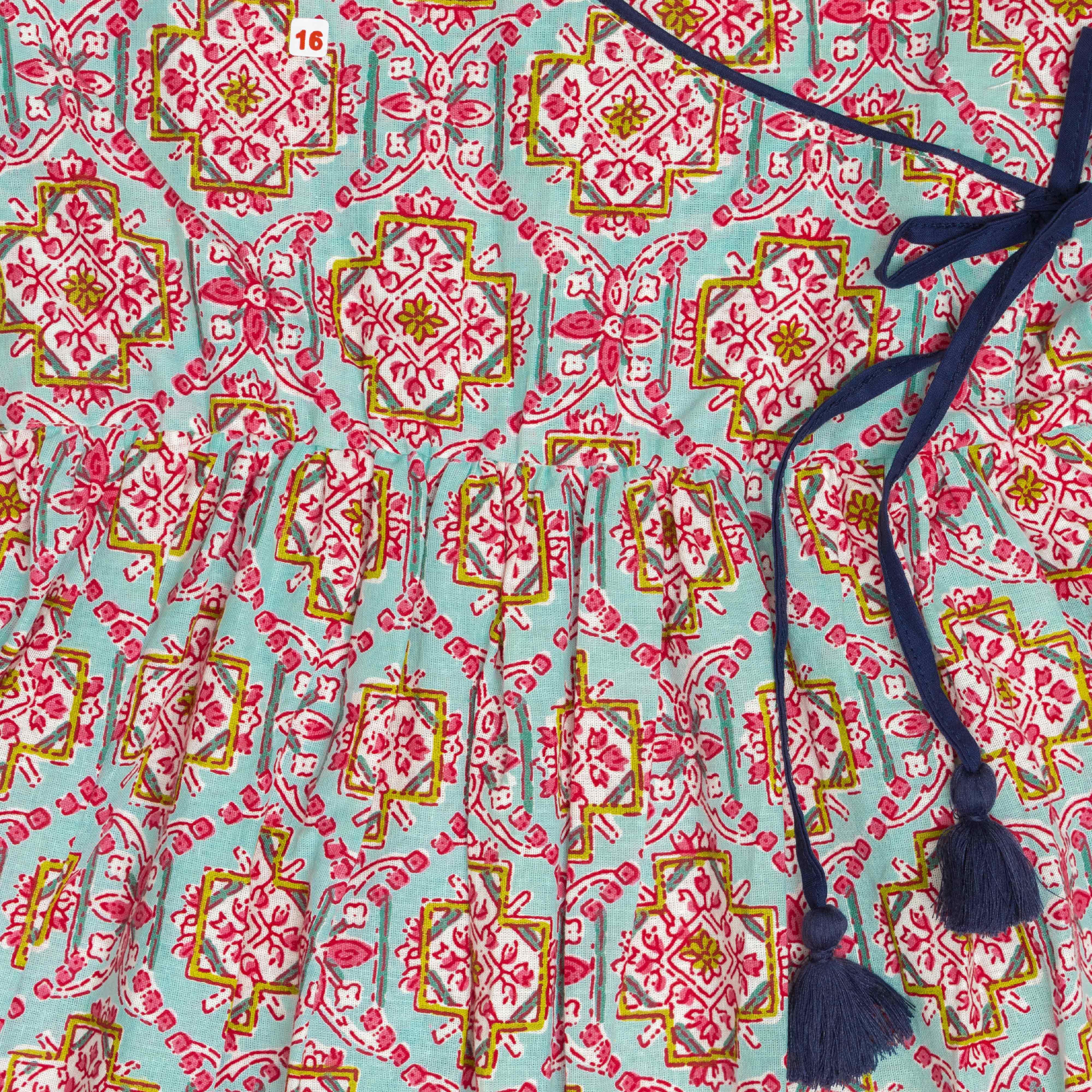 Baby Girls All Over Printed Full Sleeve Dress - Juscubs