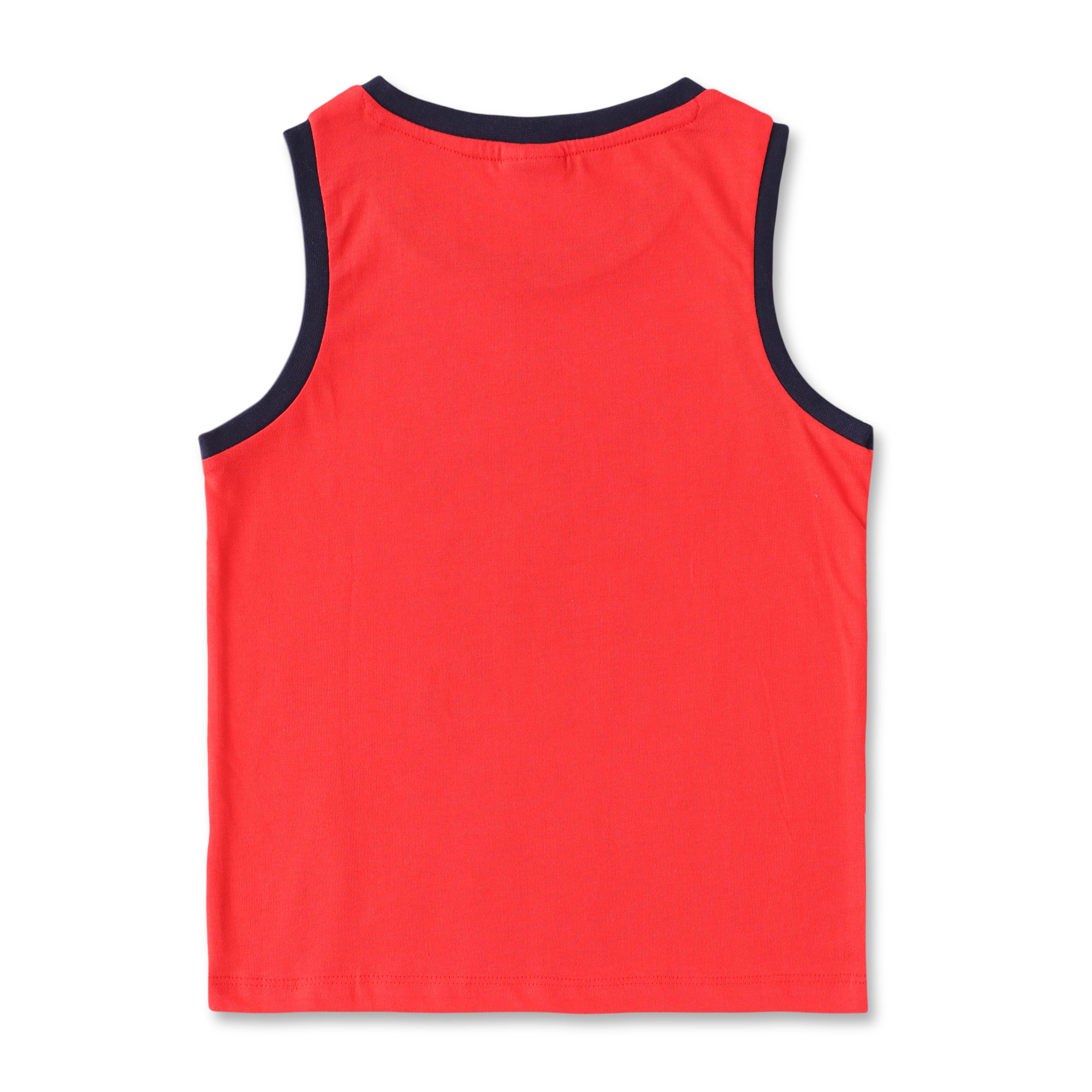 Dinosaur Graphic Sleeveless T-shirt for Kids – Soft Cotton Casual Wear