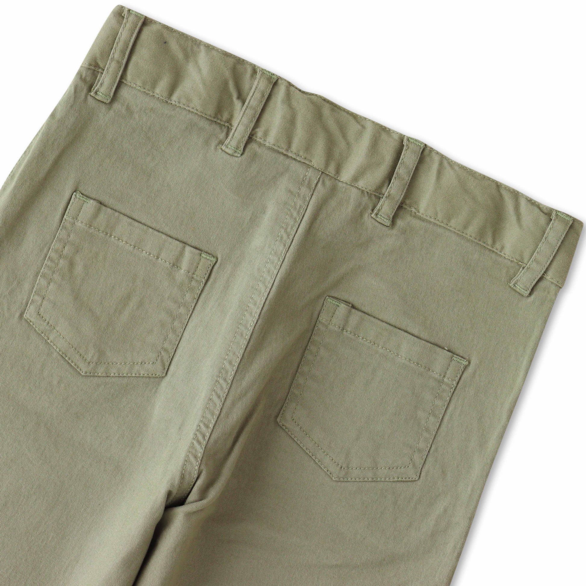 Boys' Classic Beige Cotton Front Button Chino Pants