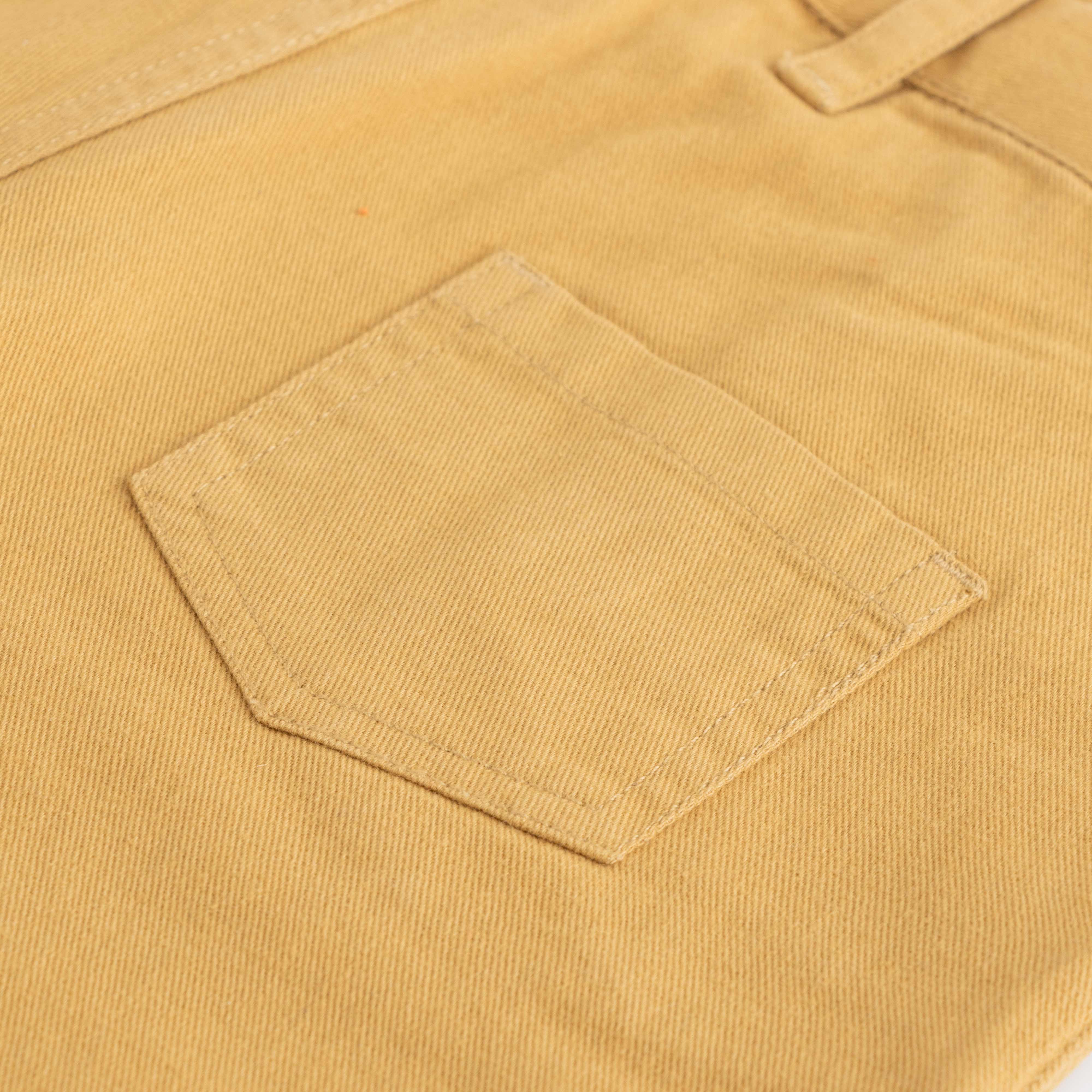 Boys' Stylish Mustard Cotton Shorts with Button Closure & Cuffed Hem