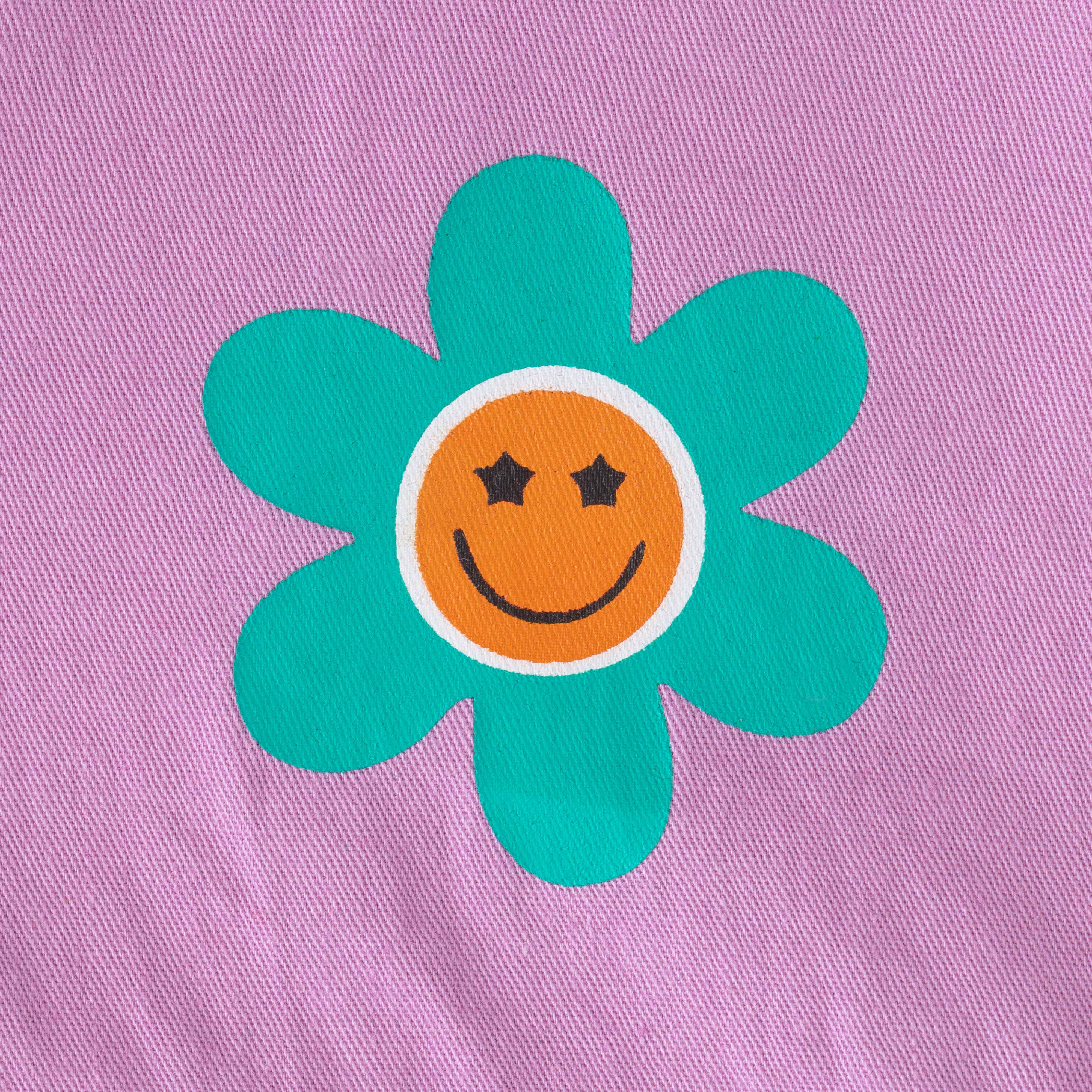 Baby Girls' Floral Fun Outfit Set – Yellow Smiley Flower T-Shirt & Pink Shorts, Cute & Comfortable Summer Wear