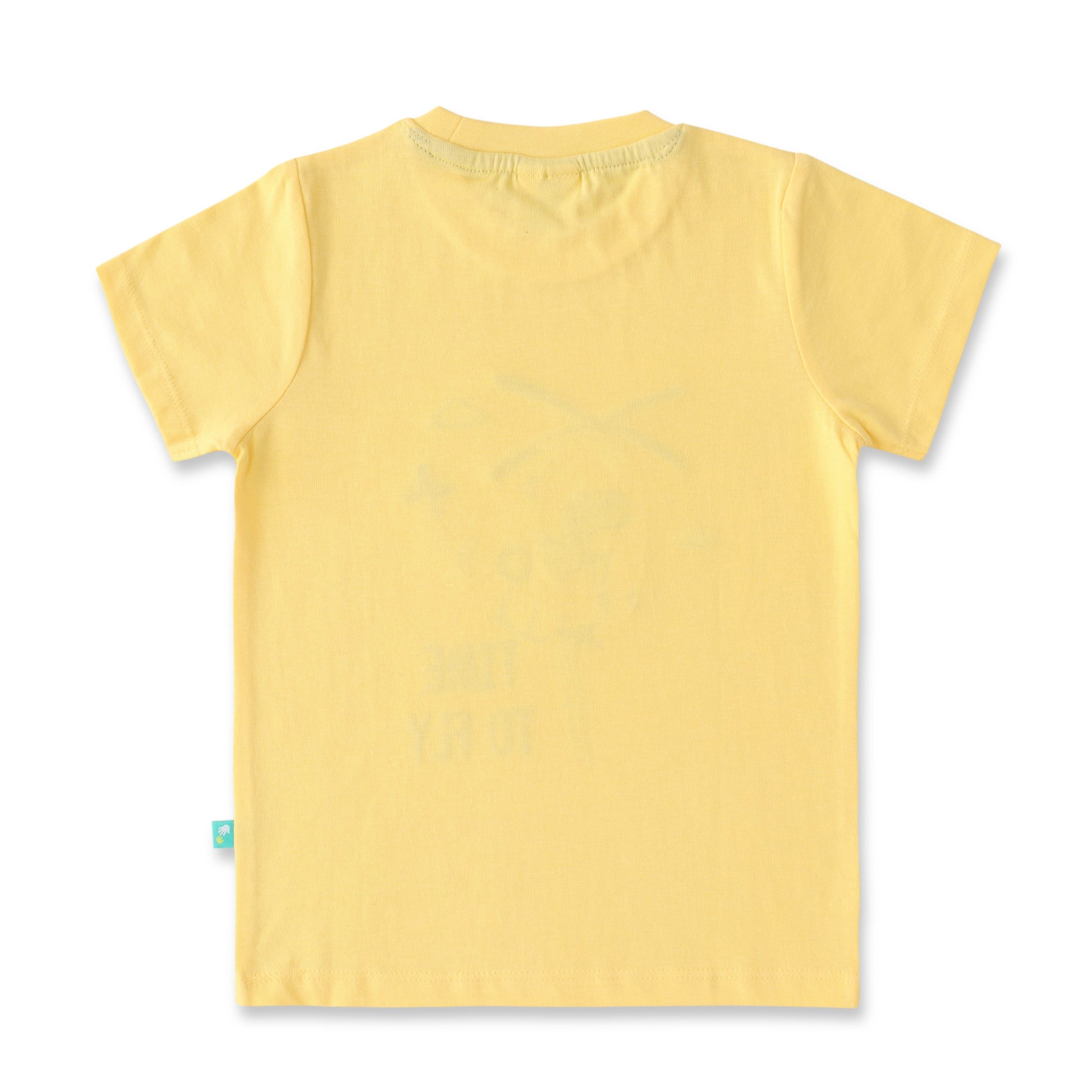"Boys' Helicopter-Themed T-Shirt & Shorts Set – 'Time to Fly' Design"