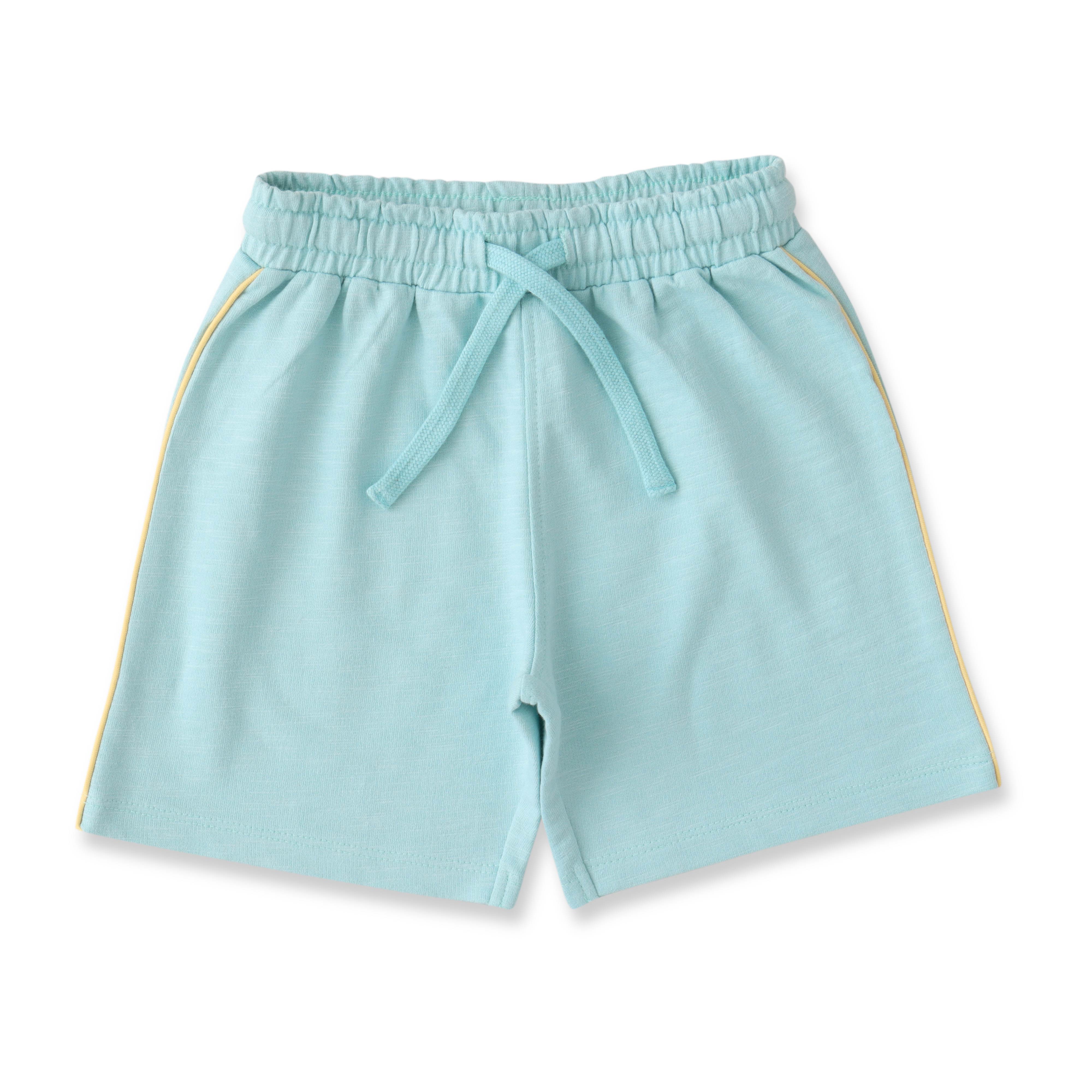 "Boys' Helicopter-Themed T-Shirt & Shorts Set – 'Time to Fly' Design"