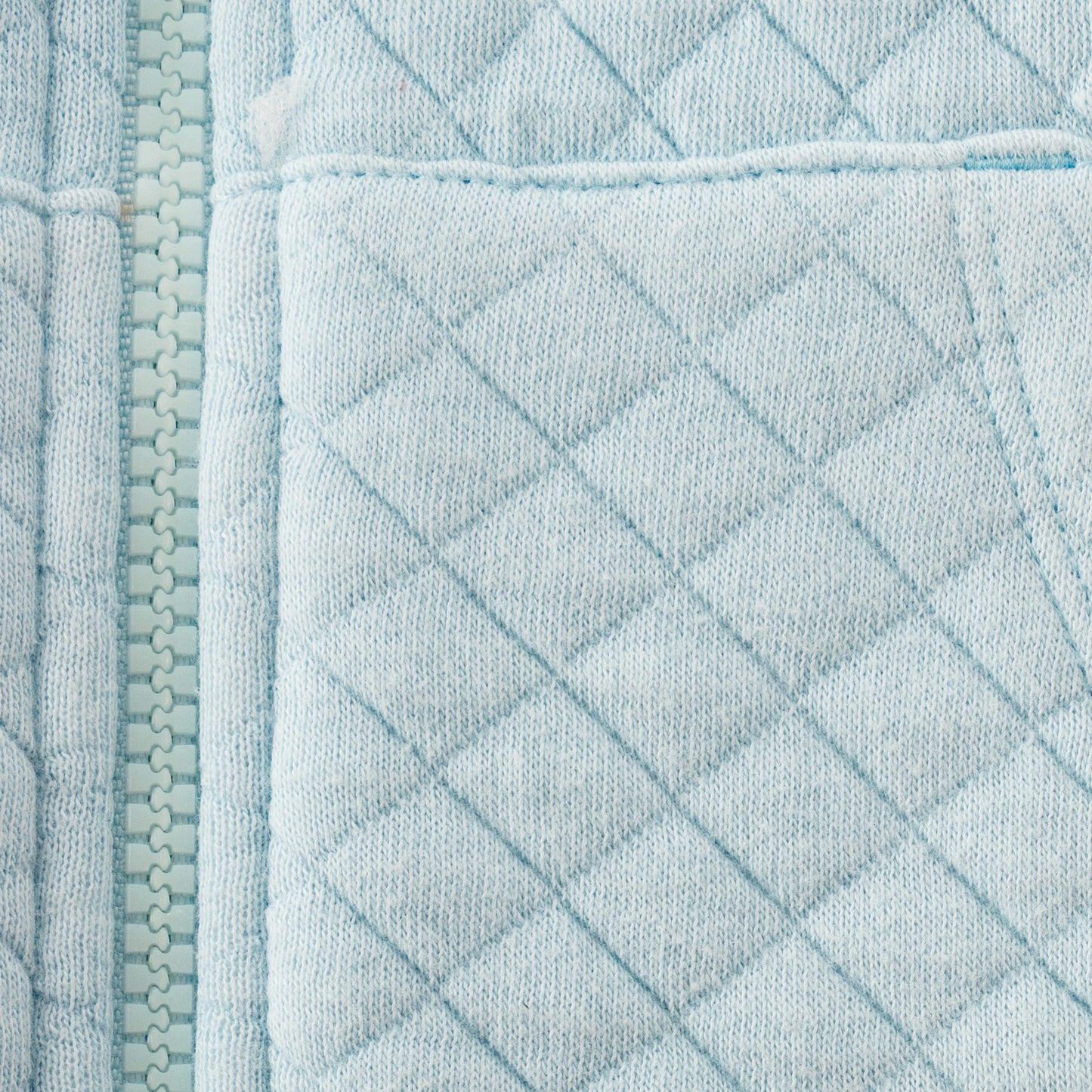 "Baby Boys' Light Blue Quilted Winter Jacket with Front Pockets – Soft & Cozy"