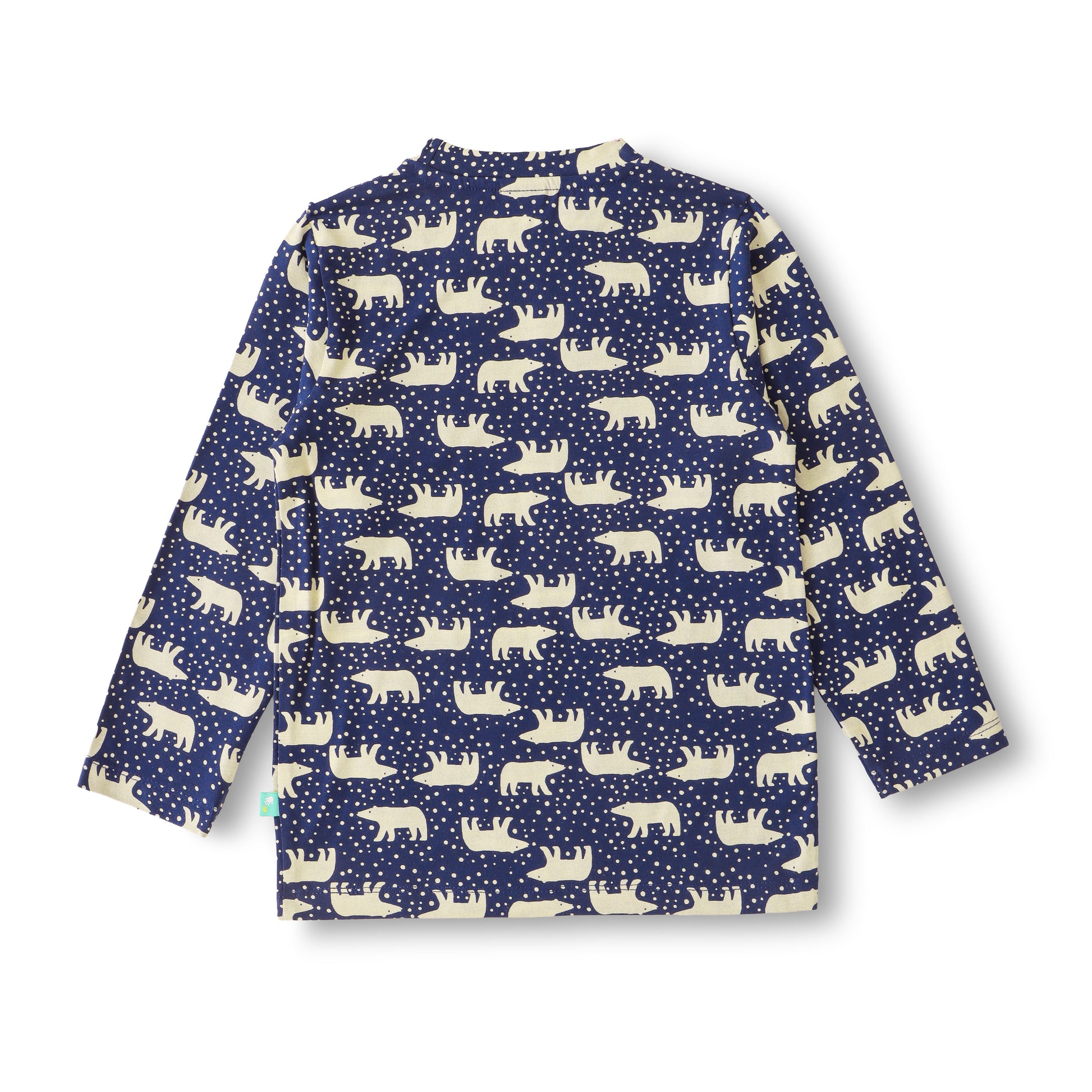 "Boys Polar Bear Printed Nightwear Set – 100% Cotton Comfort Fit Navy Blue"
