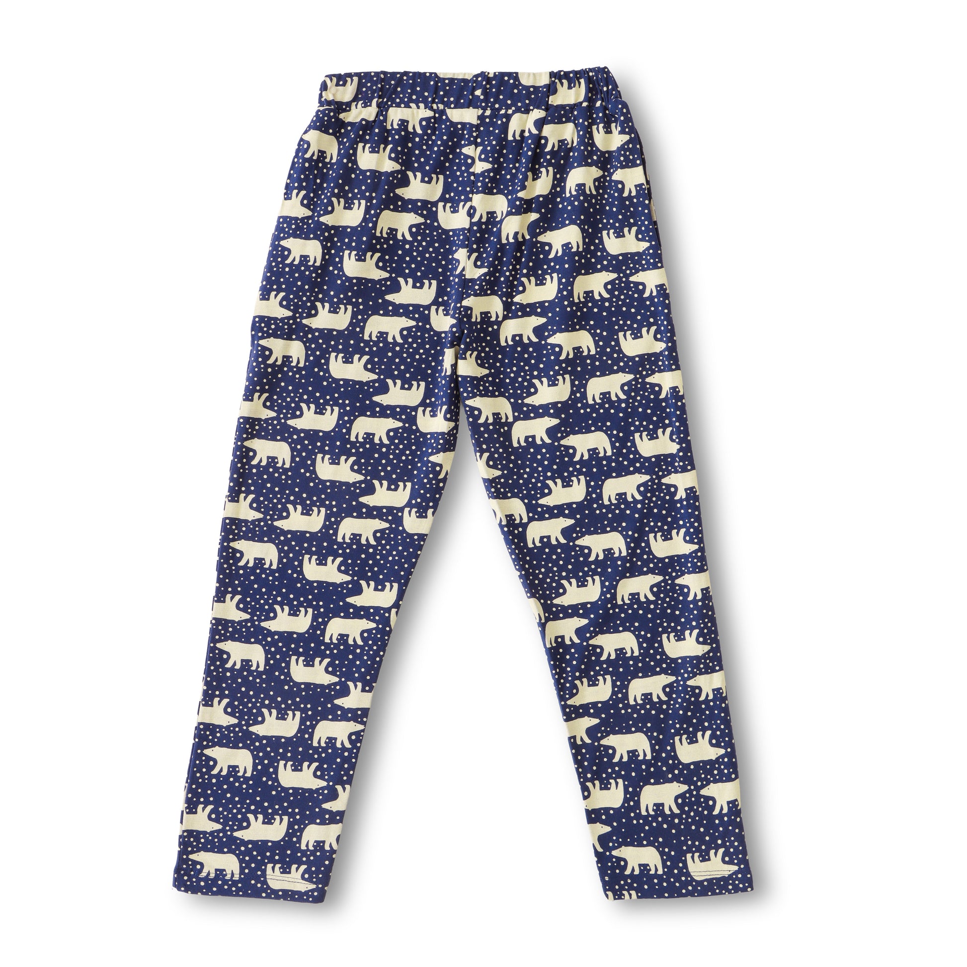 "Boys Polar Bear Printed Nightwear Set – 100% Cotton Comfort Fit Navy Blue"