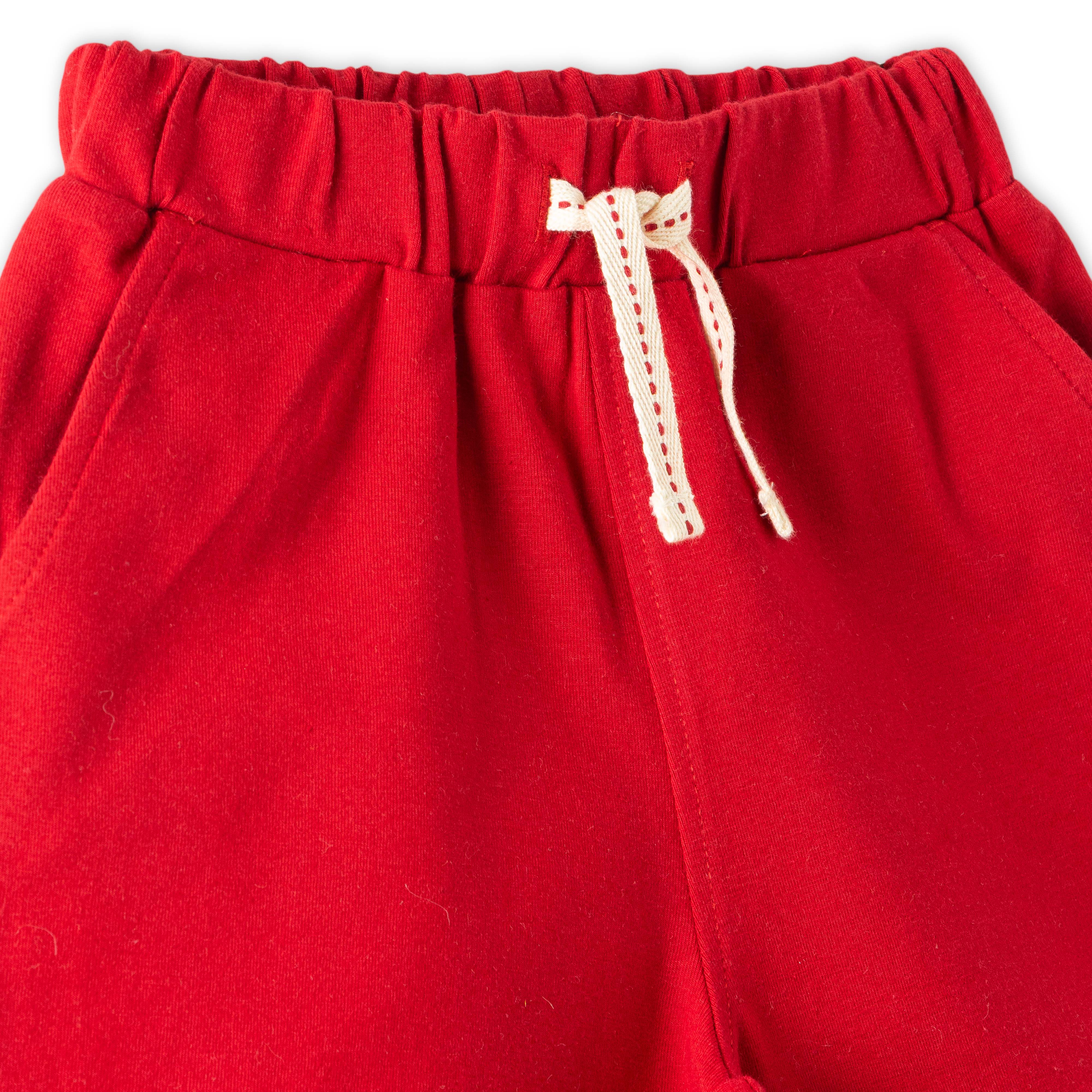 "Boys' Red Striped T-Shirt & Shorts Set with Cement Mixer Print – 2-Piece Summer Outfit"