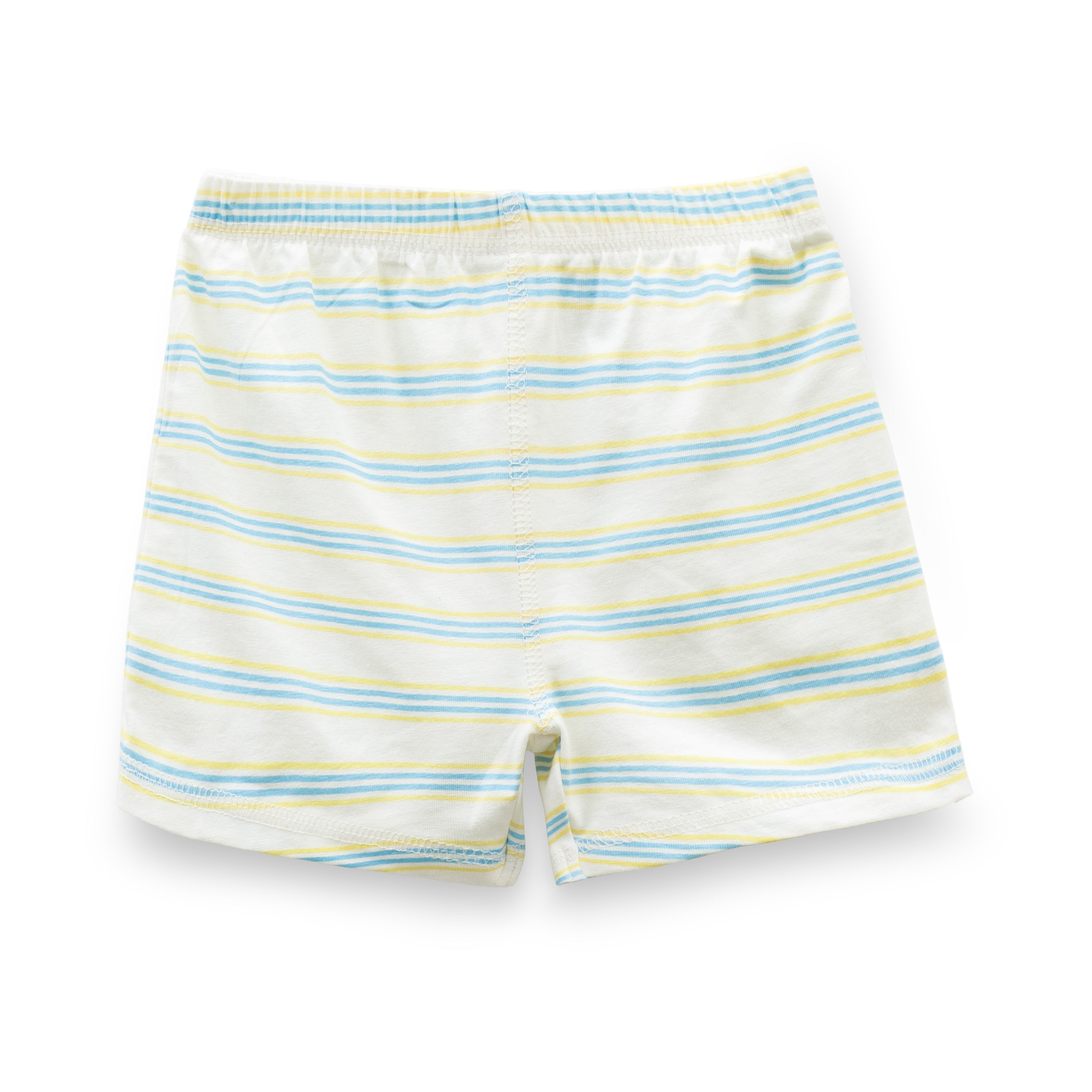 "Baby Boys' Cotton Shorts – Pack of 2 (Animal Print & Striped Design)"