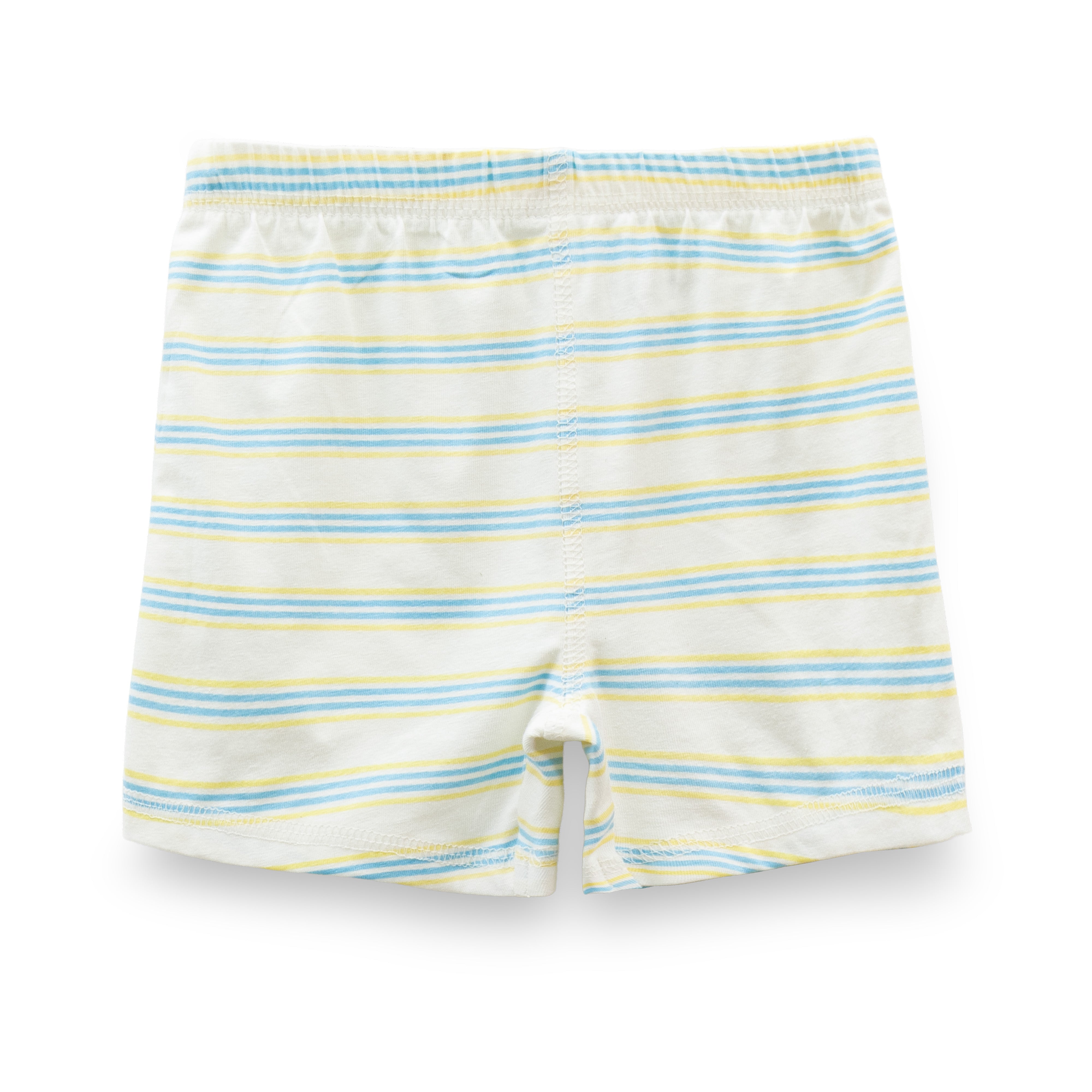 "Baby Boys' Cotton Shorts – Pack of 2 (Animal Print & Striped Design)"