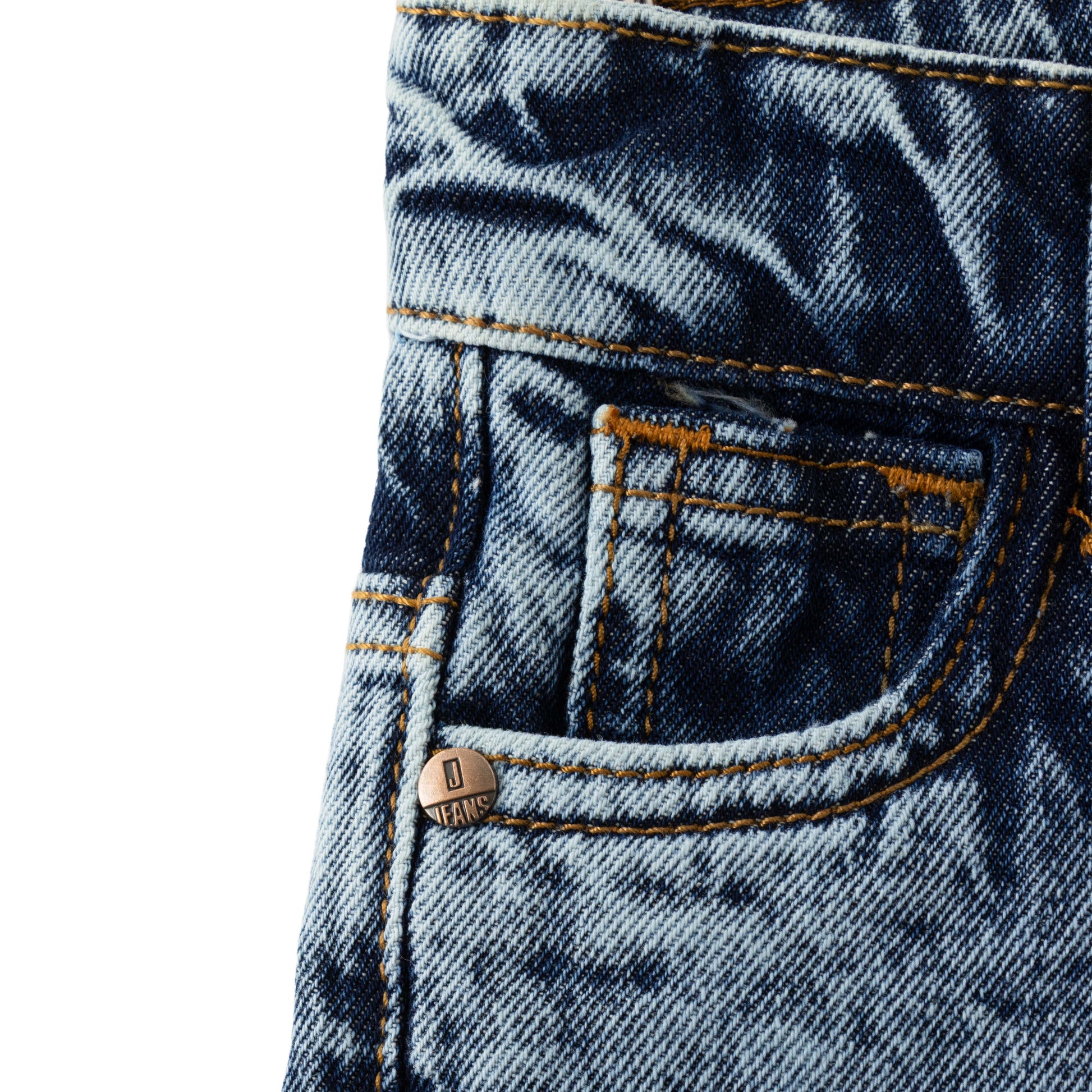 "Baby Boys Light Wash Straight Fit Denim Jeans with Button Closure"