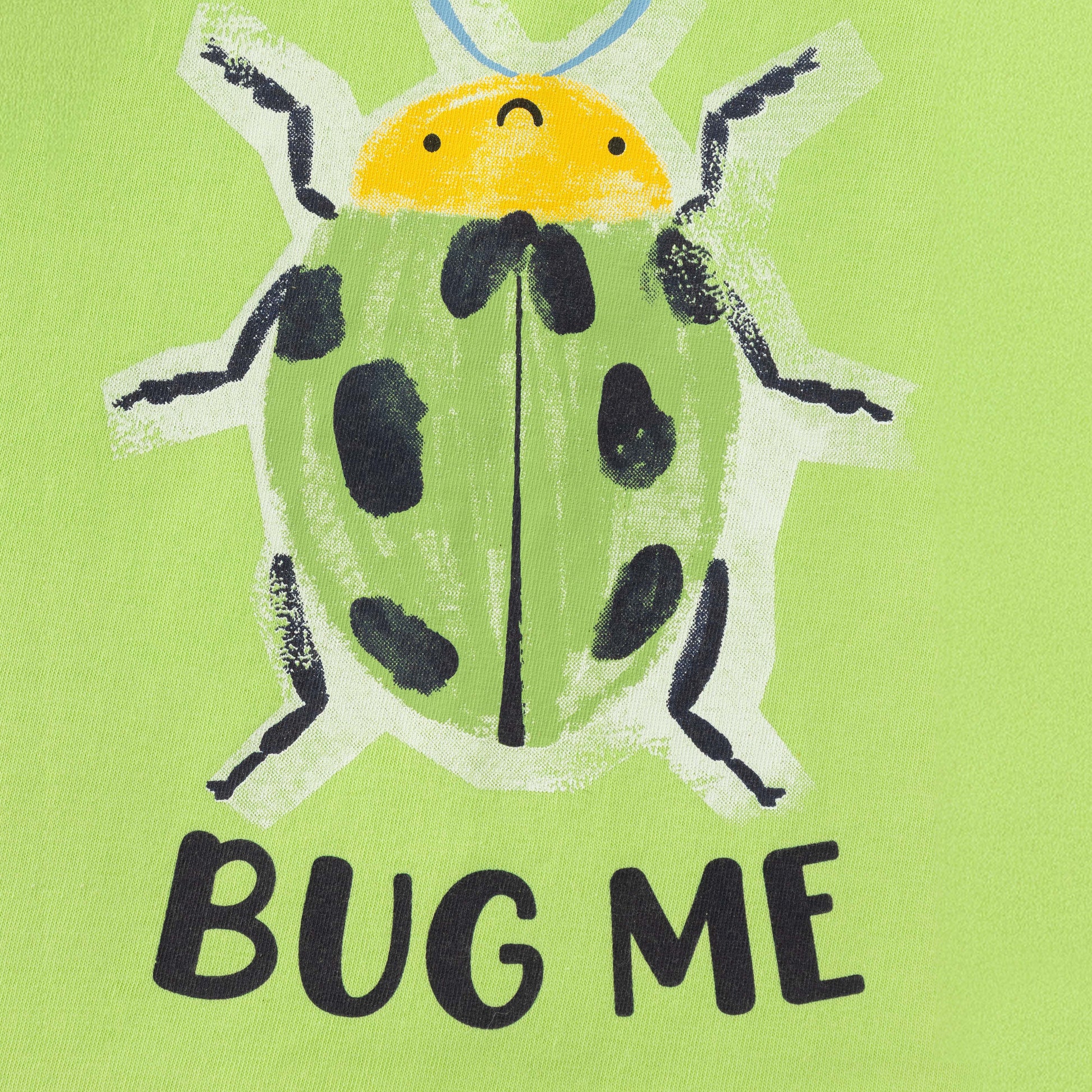 "Baby Boys Green Sleeveless Bug Print T-shirt & Navy Striped Shorts Set – Cotton Summer Co-ord"