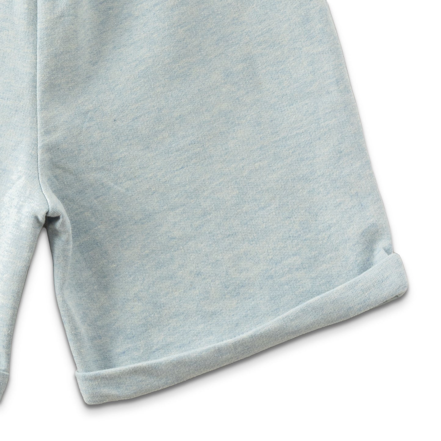 "Boys Light Blue Cotton Knit Shorts – Soft & Comfy with Drawstring Waist"