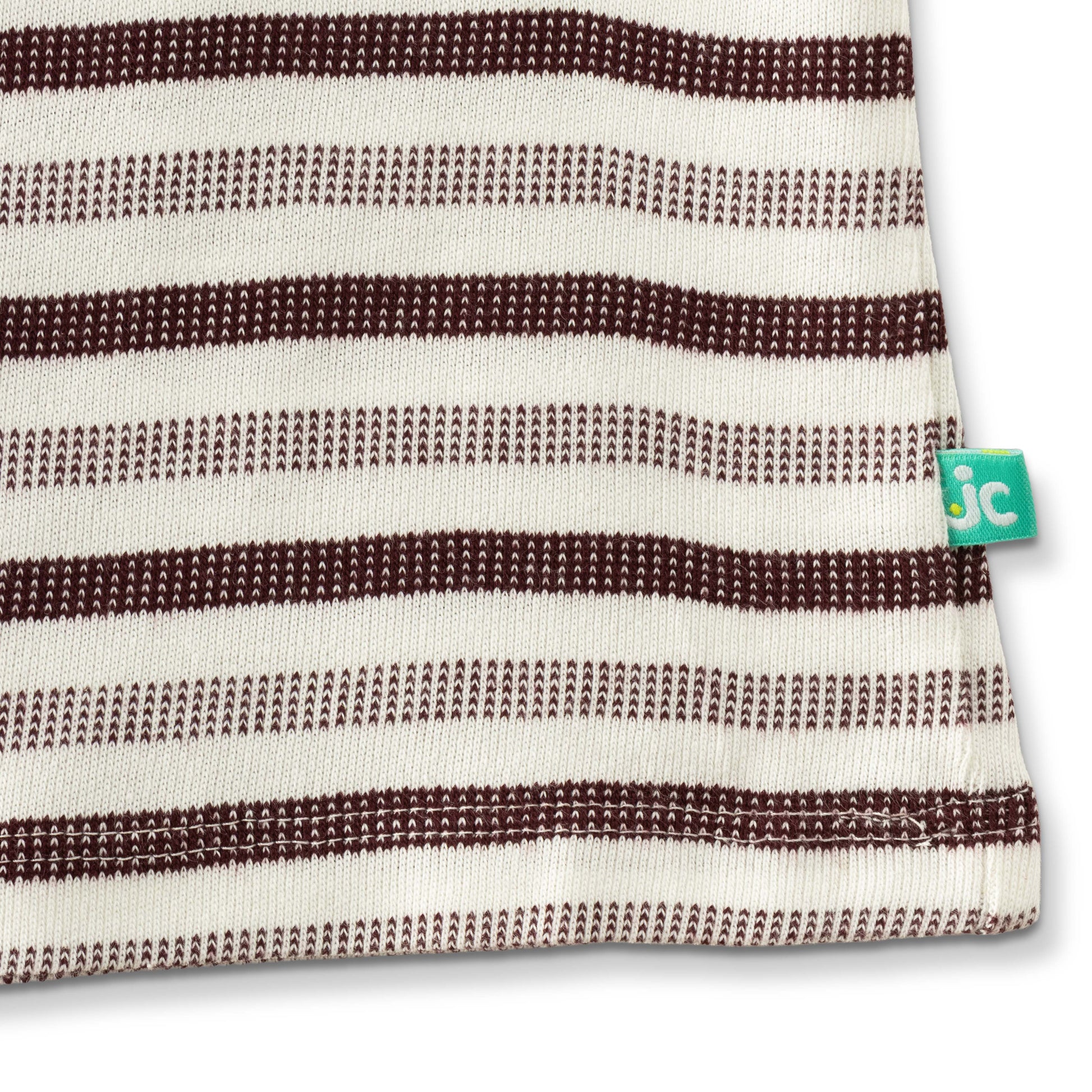 "Boys' Maroon & Cream Striped Polo T-Shirt with Pocket – Cotton Casual Wear"