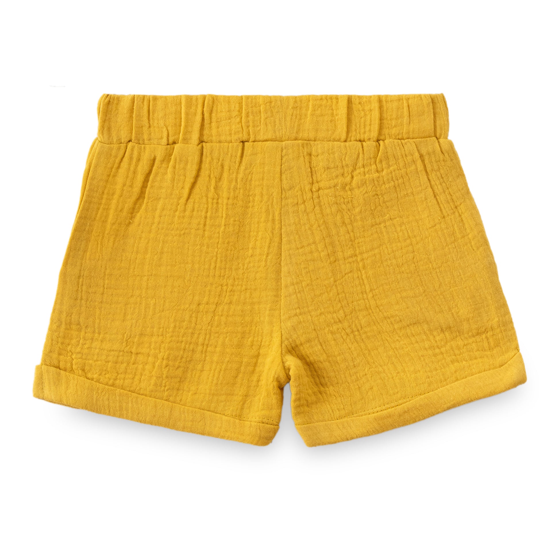 "Baby Boys Mustard Yellow Dino Print Polo Shirt & Shorts Co-ord Set"
