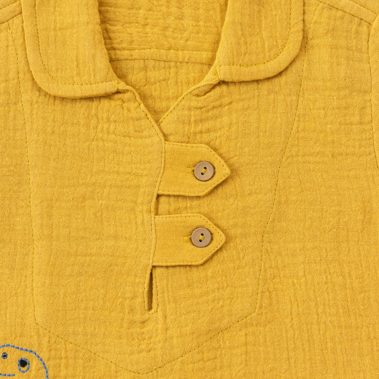"Baby Boys Mustard Yellow Dino Print Polo Shirt & Shorts Co-ord Set"