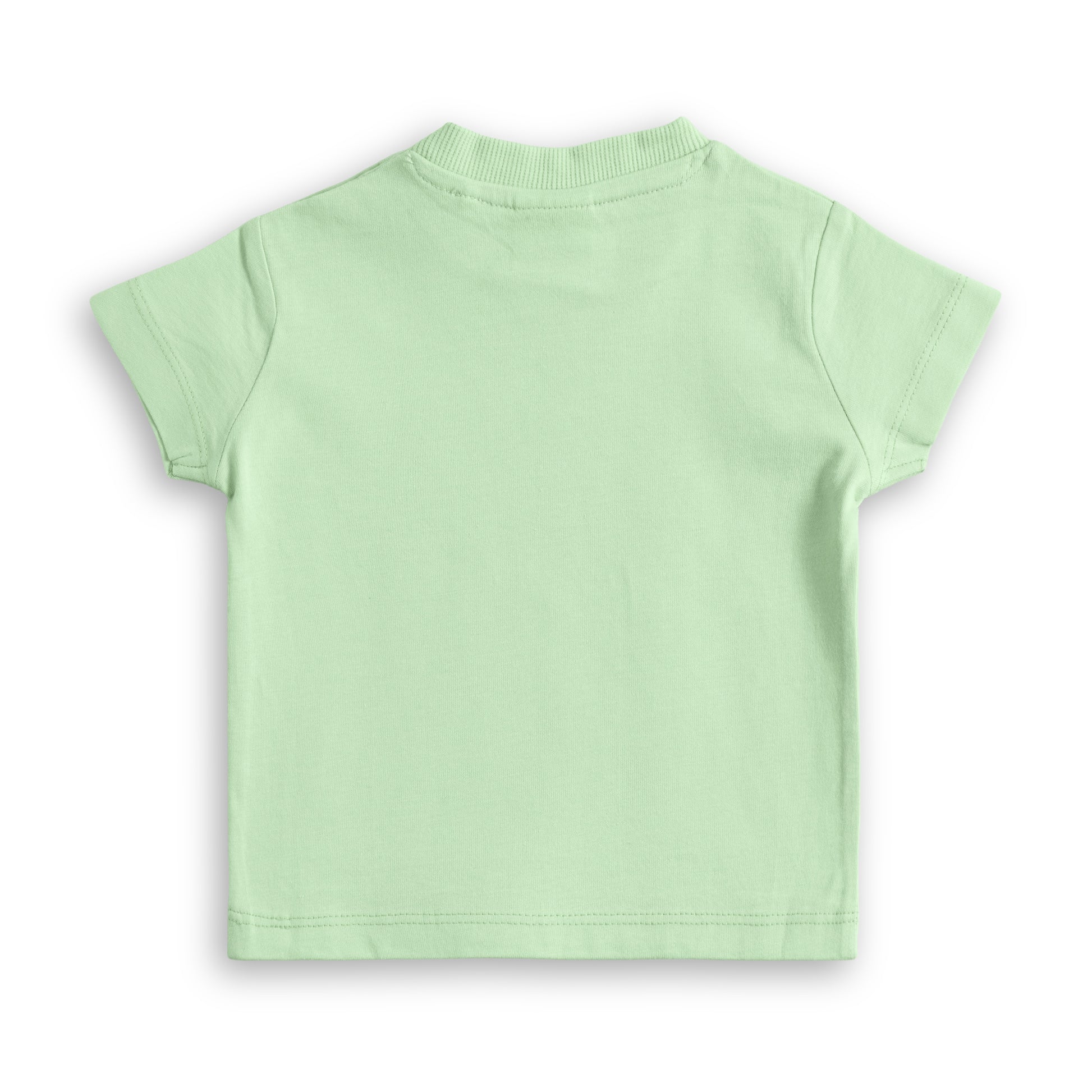 "Baby Boys’ Mint Green Rhinoceros Print T-Shirt & Navy Shorts Set"