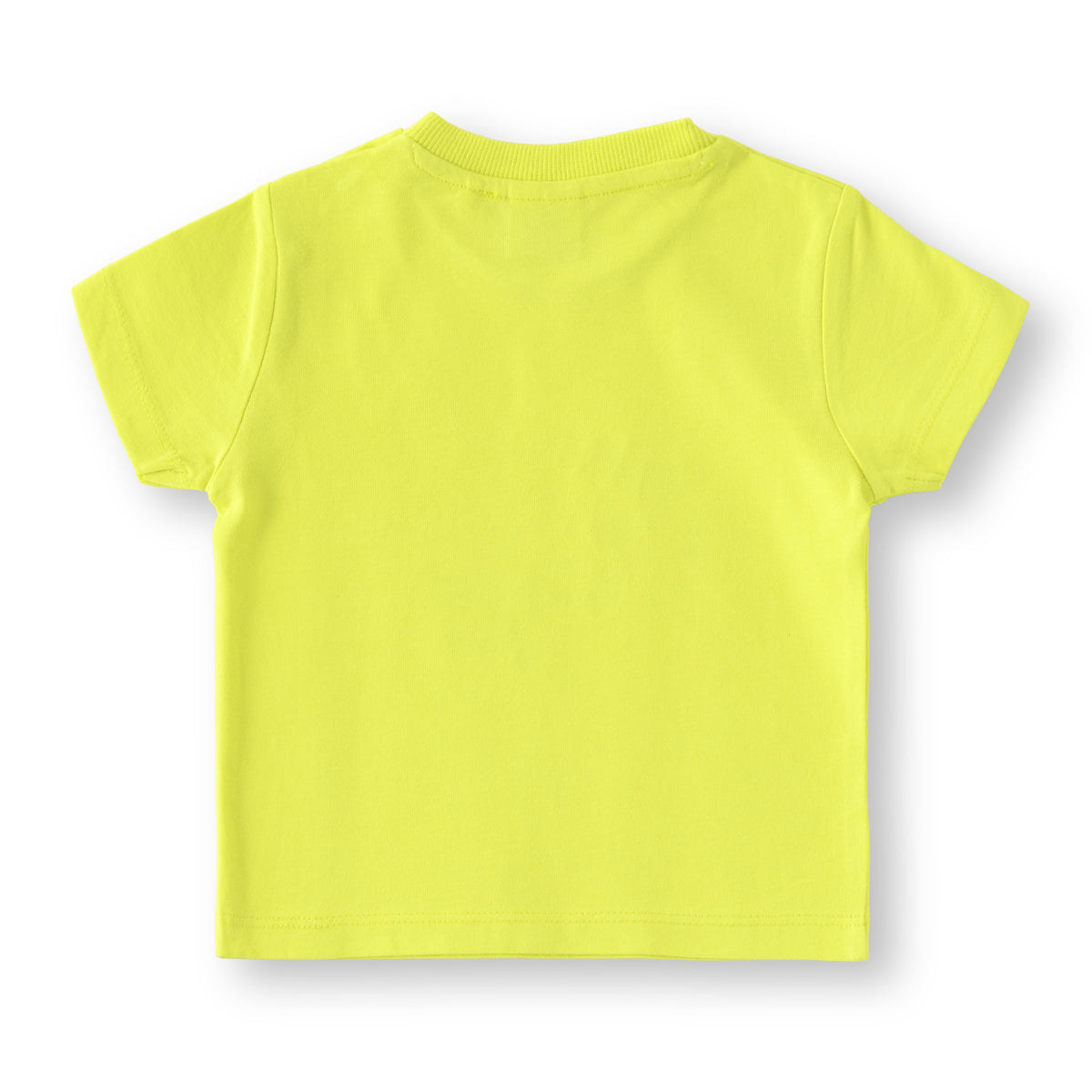 JusCubs Baby Boys Zebra Print T-Shirt & Shorts Co-Ord Set – Lime Yellow & Navy Blue