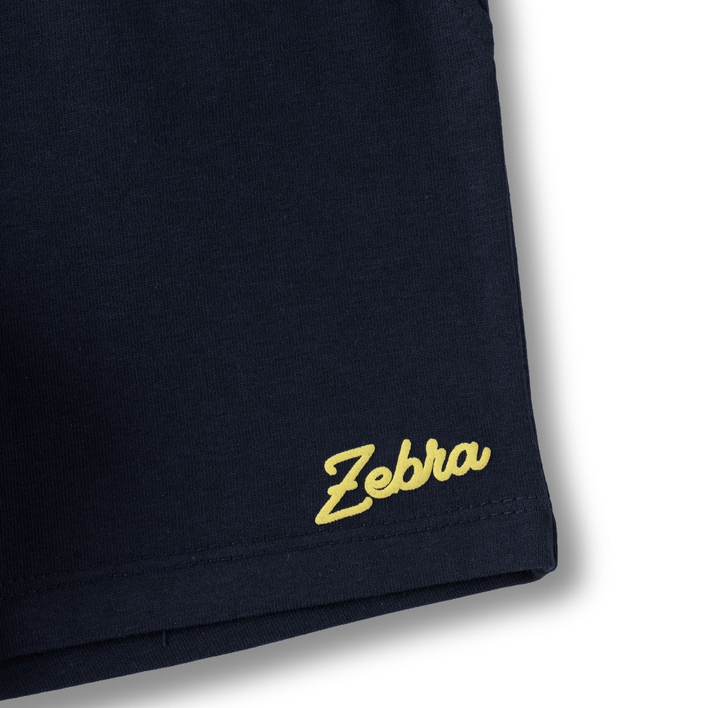 JusCubs Baby Boys Zebra Print T-Shirt & Shorts Co-Ord Set – Lime Yellow & Navy Blue