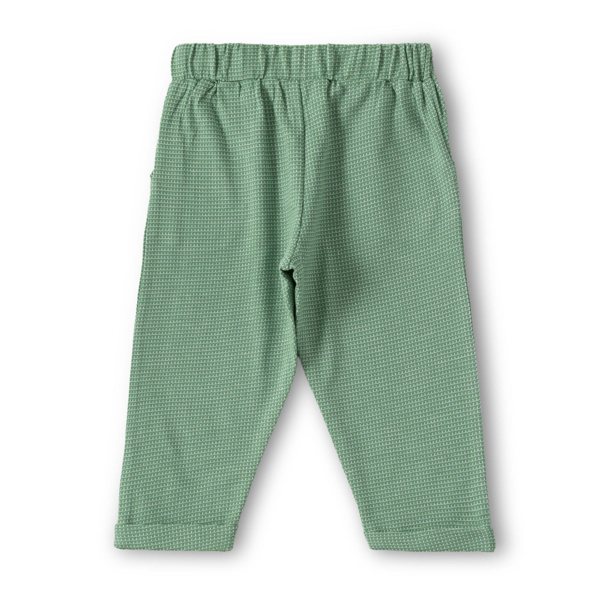 Baby Boys Green Party Wear 3-Piece Set – Shirt, Waistcoat & Bow Tie with Pants