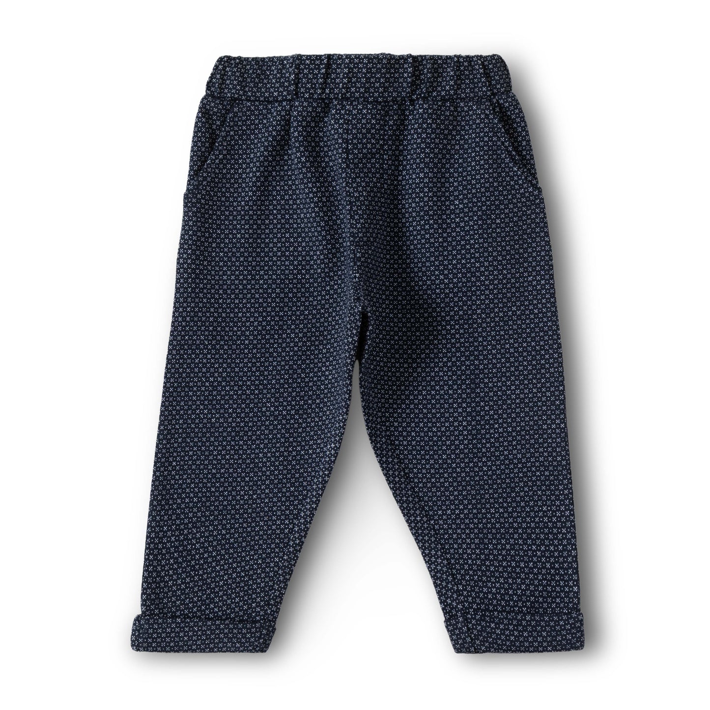 Baby Boys Navy Blue Party Wear 3-Piece Set – Shirt, Waistcoat, Bow Tie & Pants