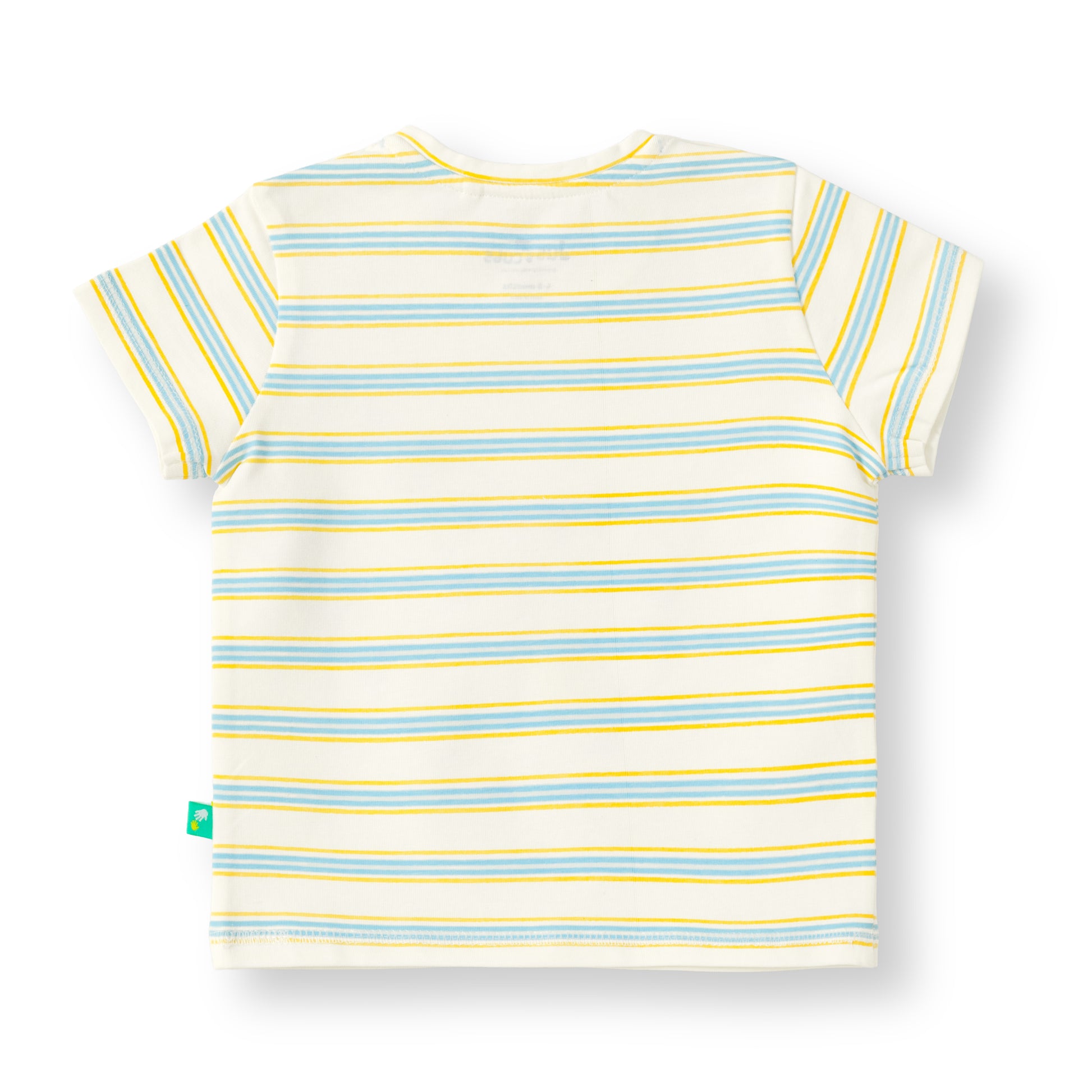 “Baby Boys Cotton Striped Tiger Print T-Shirt & Shorts Set – Blue"