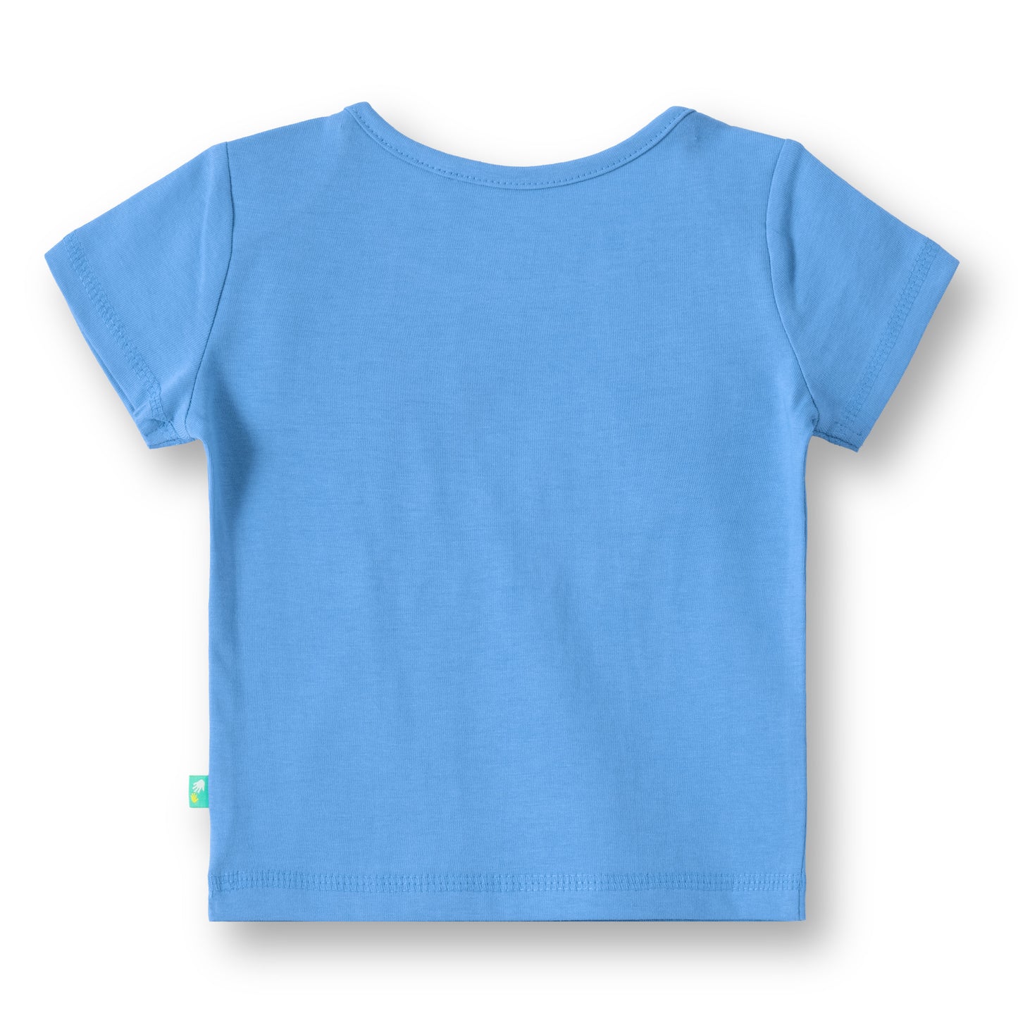 "Baby Boys 2-Pack Cotton T-Shirts – Blue Friends Together Print & White Apple Allover Print