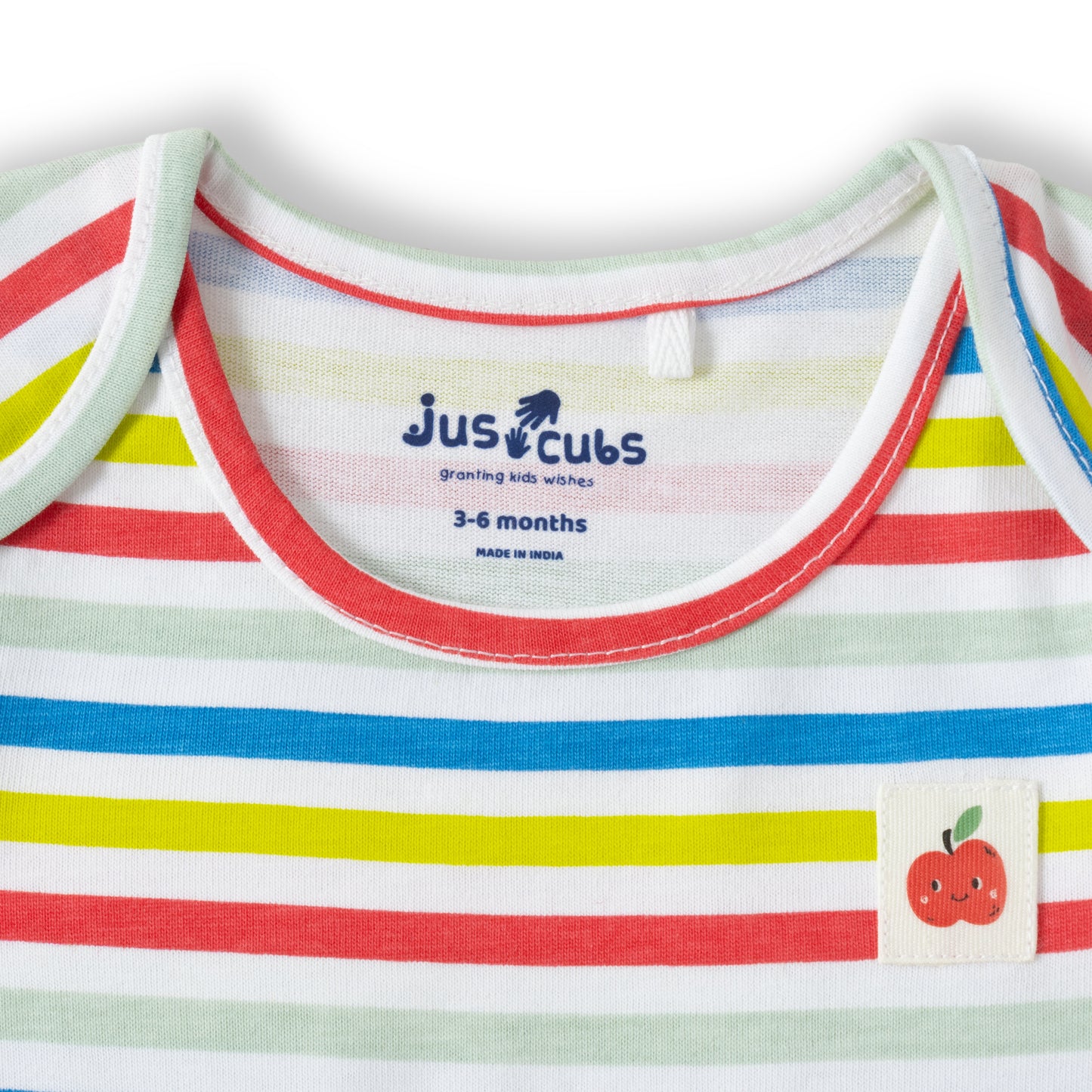 "Baby Boys 2-Pack Cotton T-Shirts – Friends Together Print & Multicolor Stripe Design"