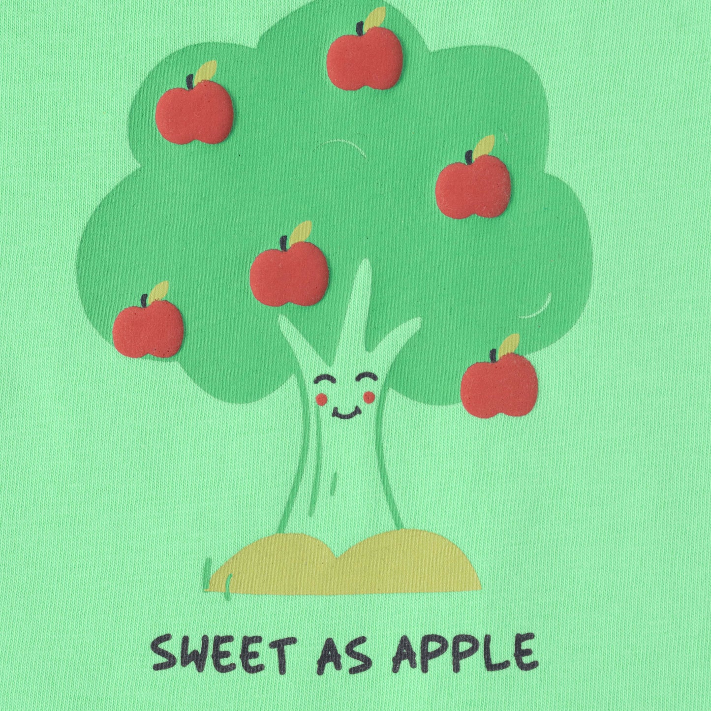 "Baby Boys 2-Pack Cotton T-Shirts – Green Sweet as Apple Print & White Yellow Apple Allover Print"