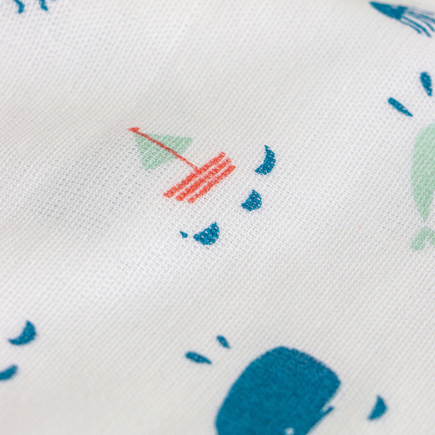 "Baby Boys White Sea Life Print Cotton T-Shirt & Shorts Set"