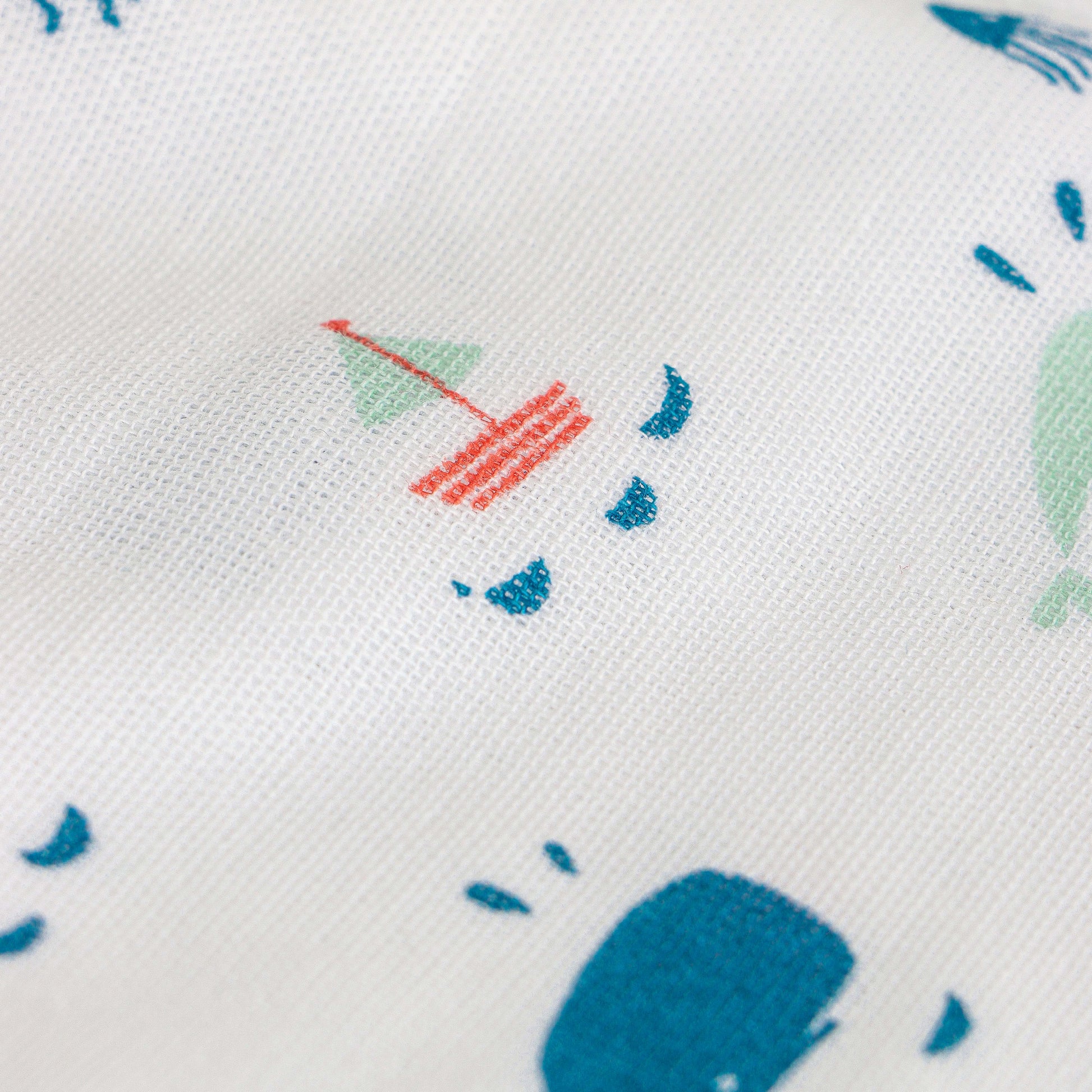 "Baby Boys White Sea Life Print Cotton T-Shirt & Shorts Set"