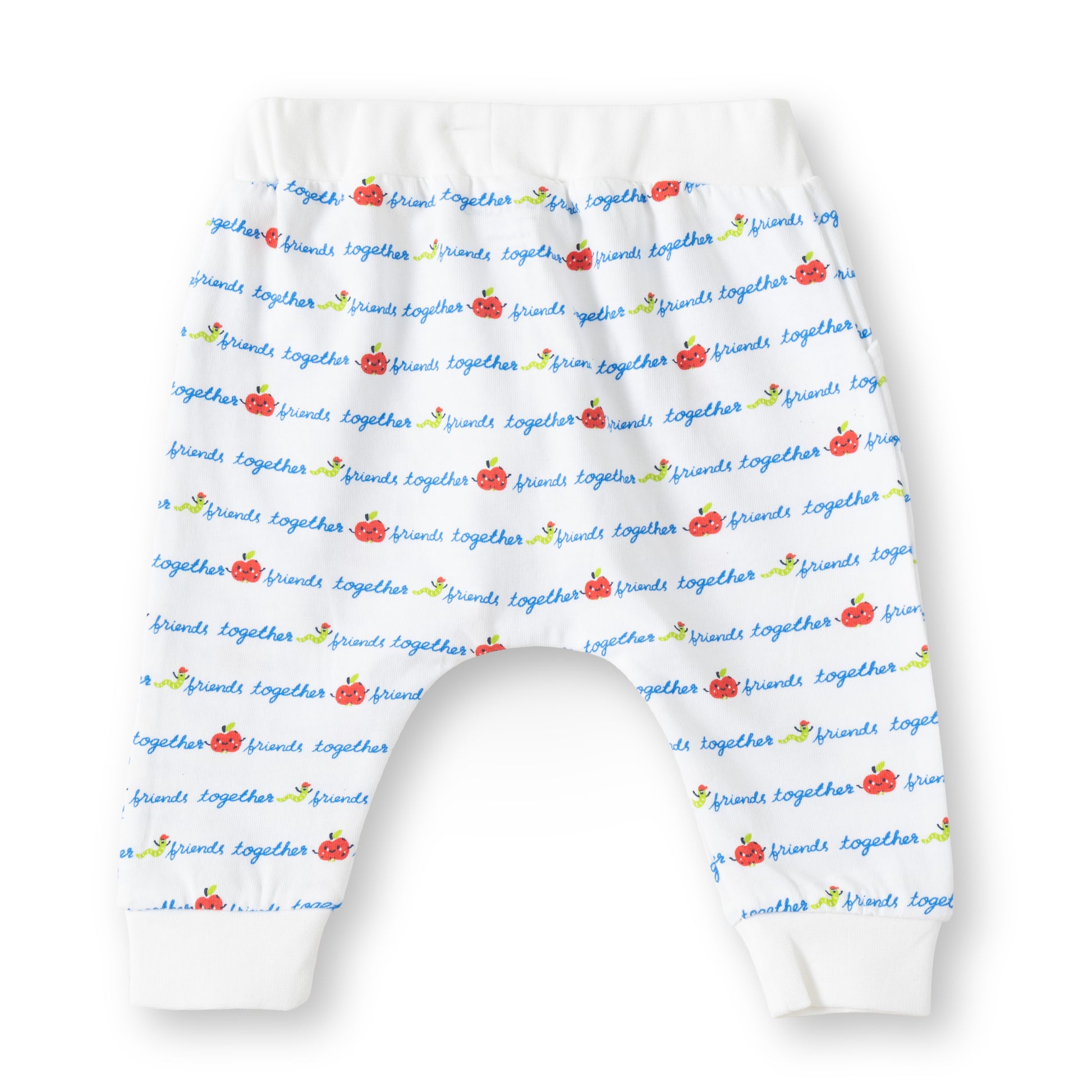 "Baby Boys 2-Pack Cotton Jogger Pants – Multicolor Stripes & Friends Together Print"