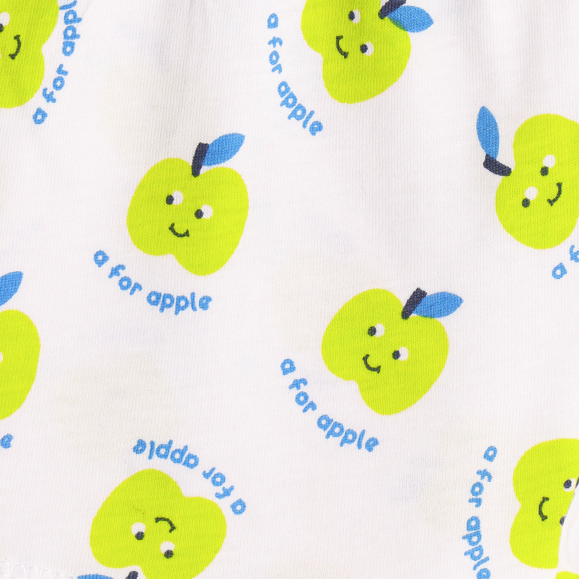 Baby Boys 2-Pack Soft Cotton Shorts – Green & “A for Apple” Print