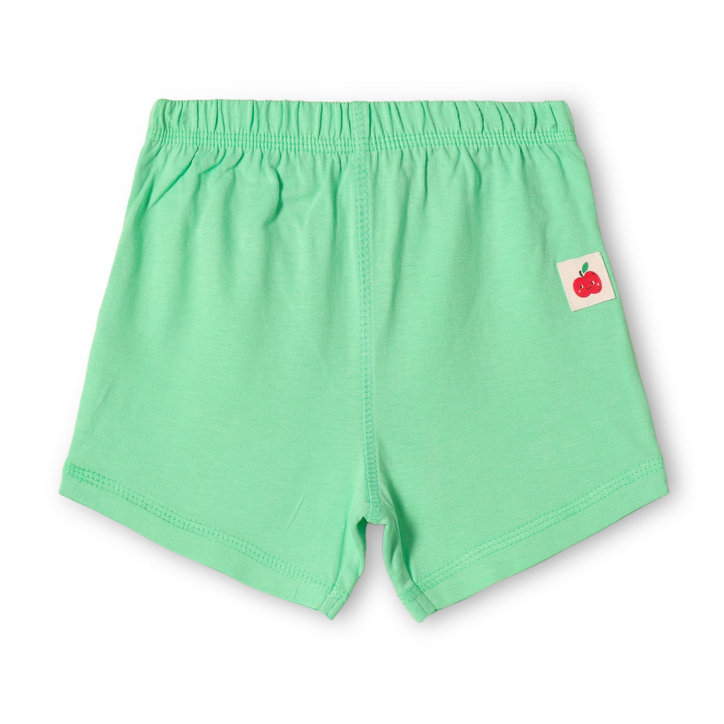 Baby Boys 2-Pack Soft Cotton Shorts – Green & “A for Apple” Print