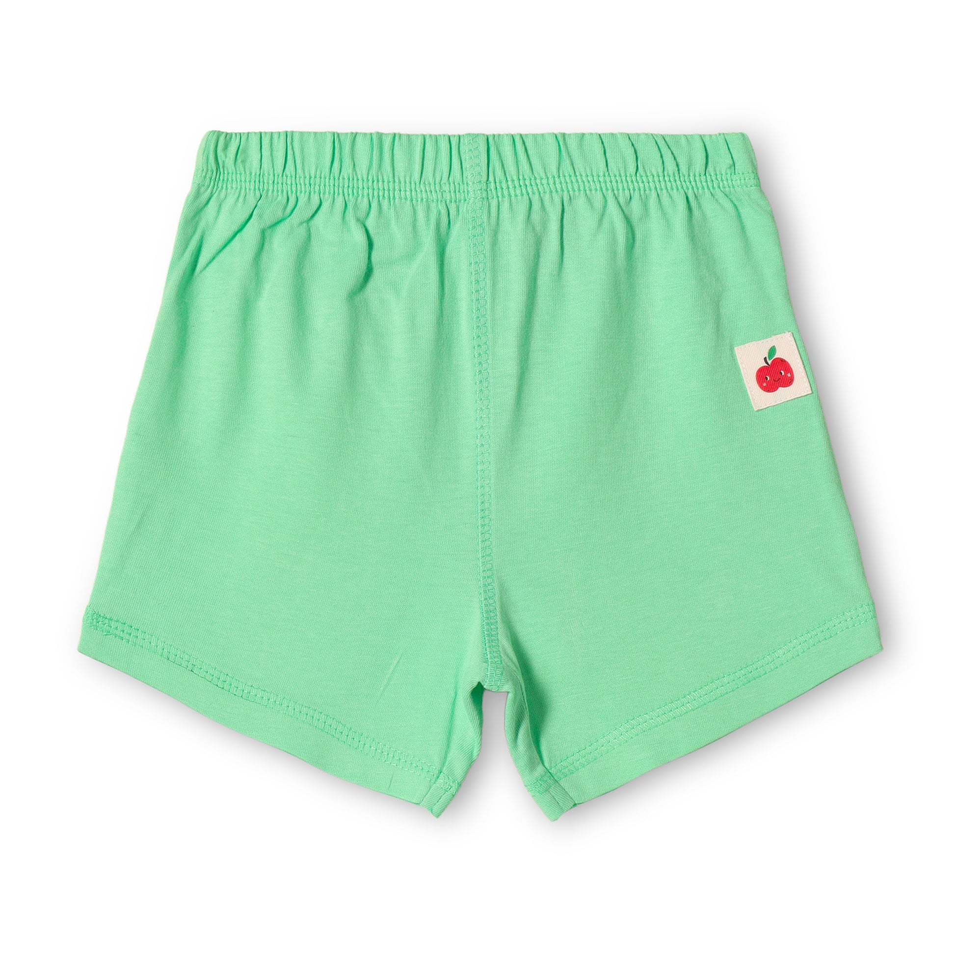 Baby Boys 2-Pack Soft Cotton Shorts – Green & “A for Apple” Print